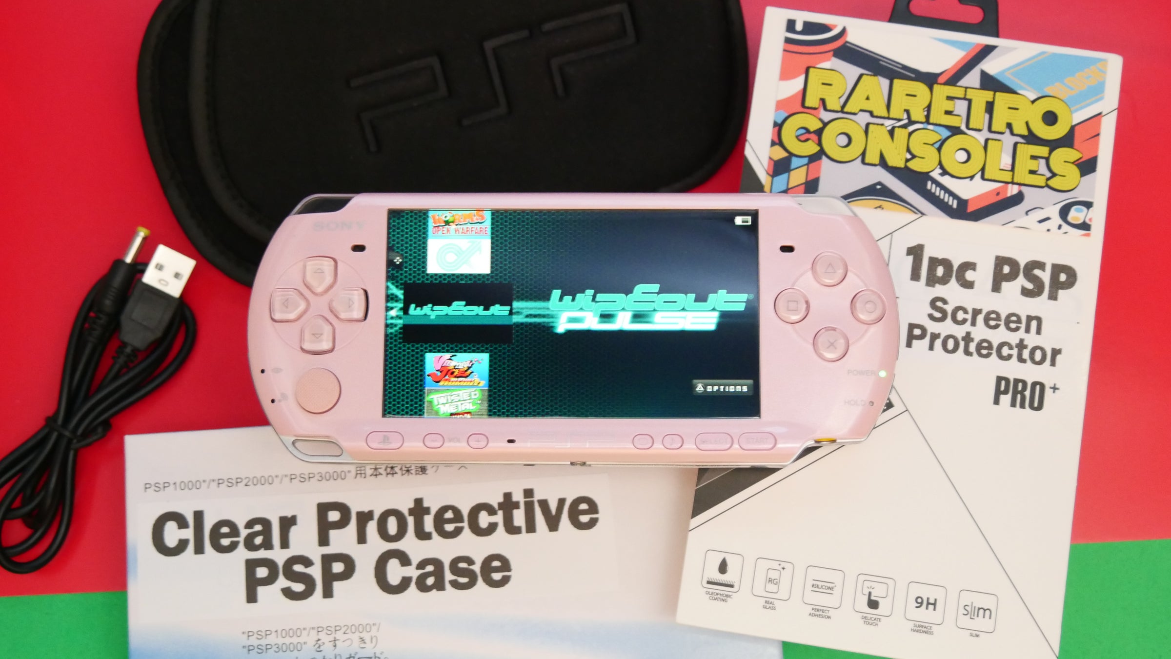 PSP本体 Sony PlayStation Portable PSP 3000 Blossom Pink Slim