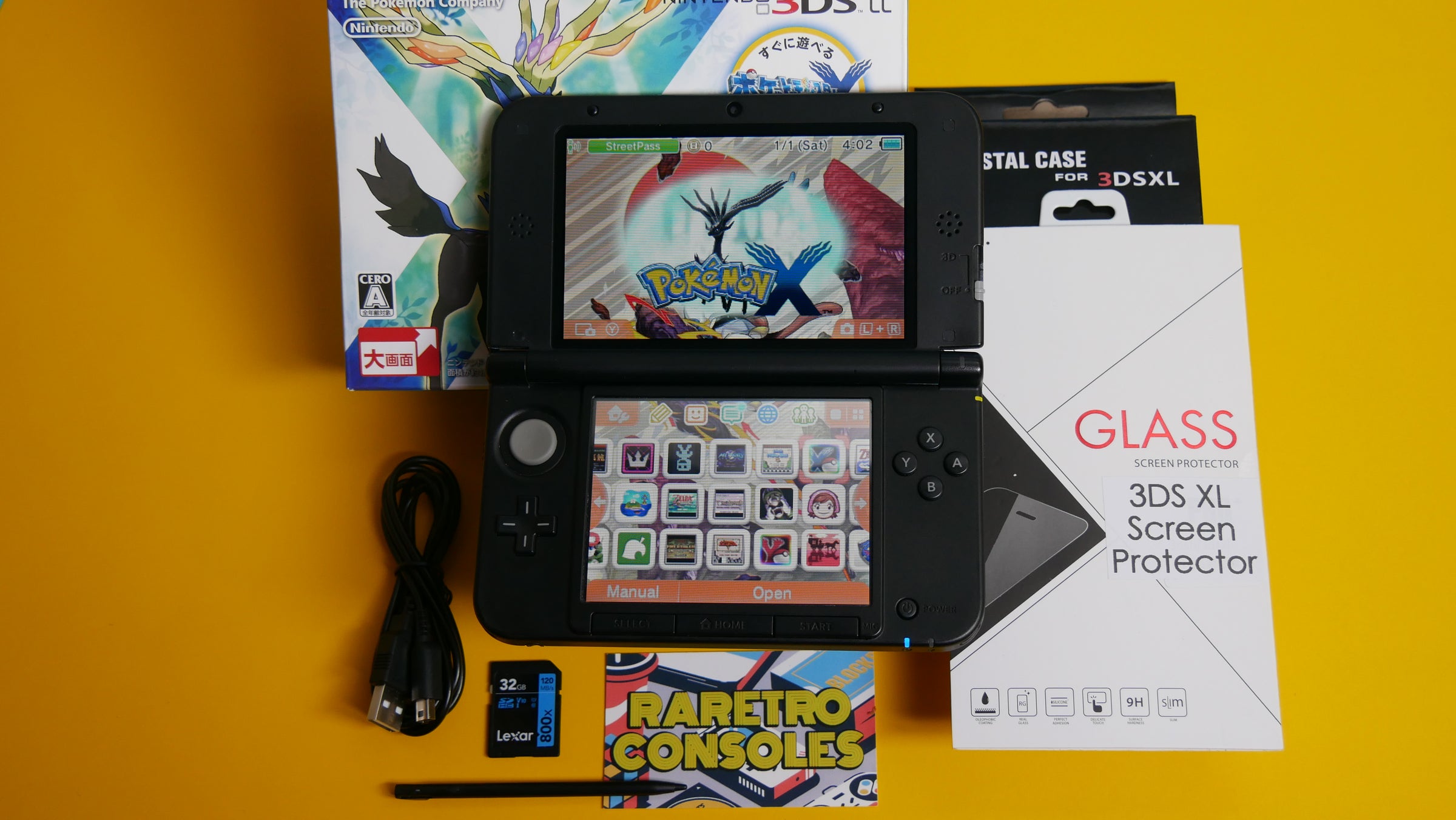Nintendo 3DS XL Pokémon X and Y Limited Edition with Box | Raretro