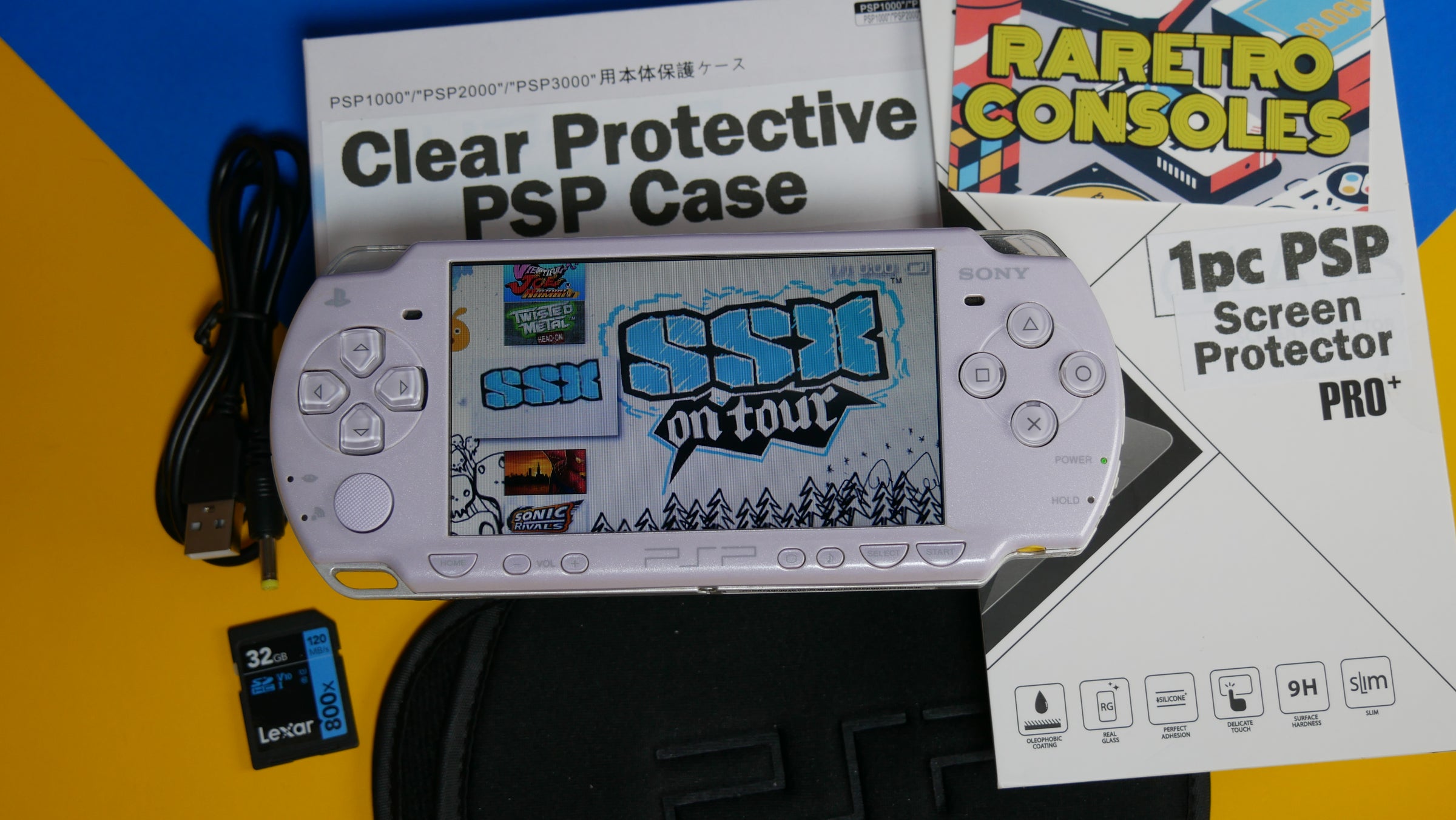 Sony PlayStation Portable PSP 2000 Lavender Purple | Raretro Consoles