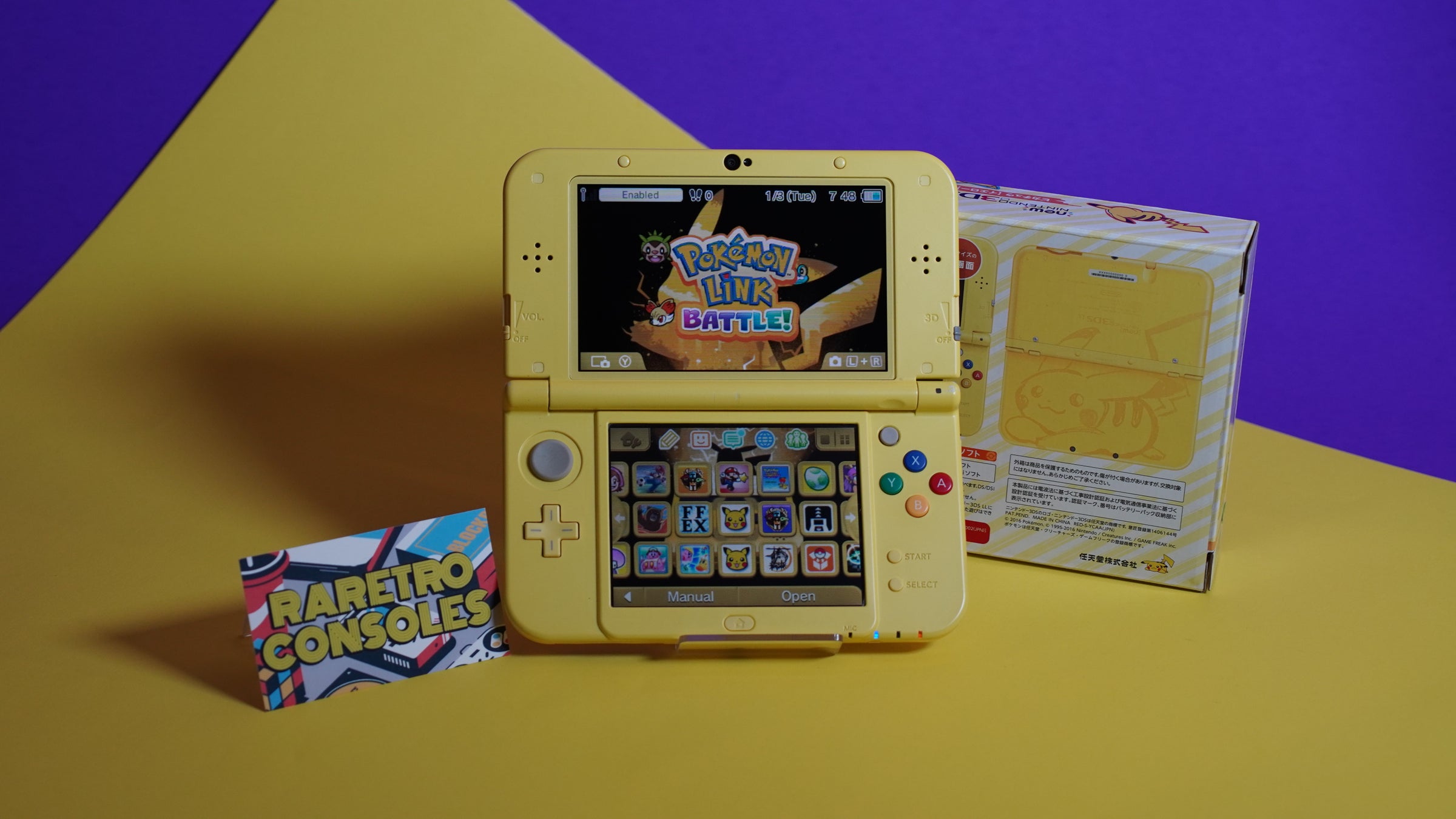 New Nintendo 3DS XL Pikachu Edition with Box | Raretro Consoles