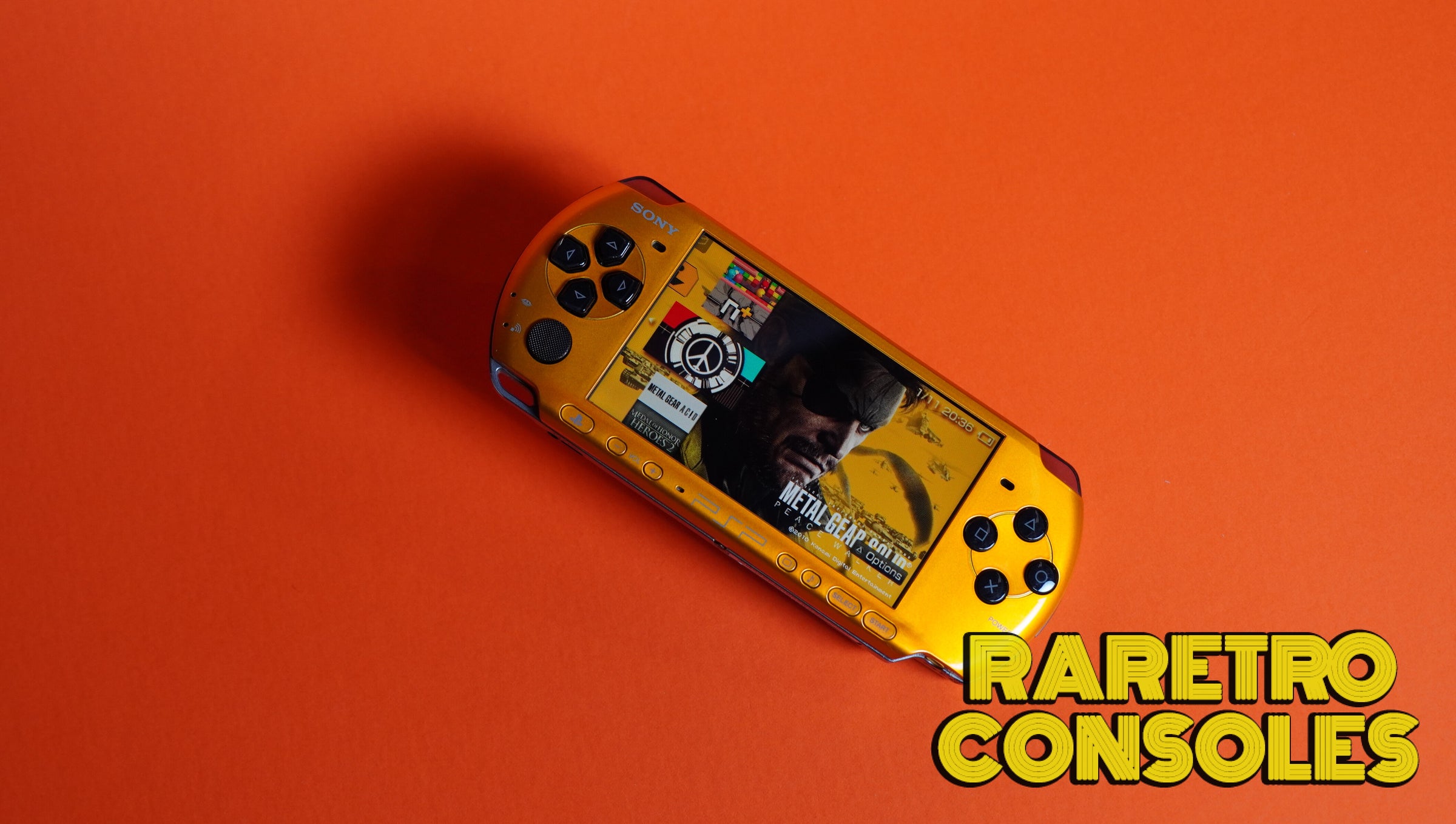 Yellow Sony Playstation Portable PSP 3000 | Raretro Consoles
