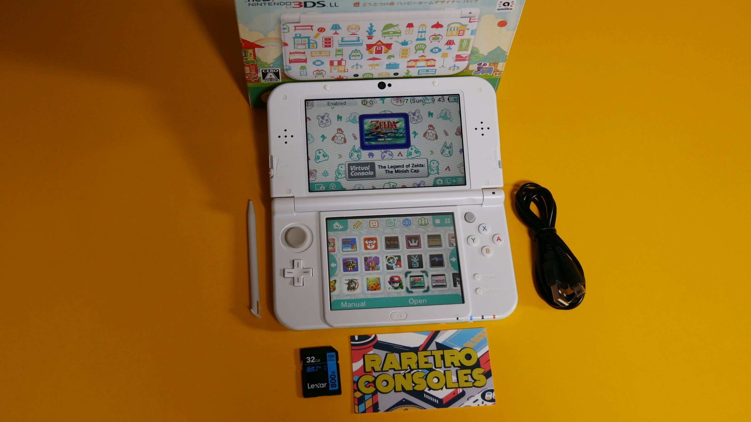 Dual IPS New Nintendo 3DS XL Animal Crossing Happy Home