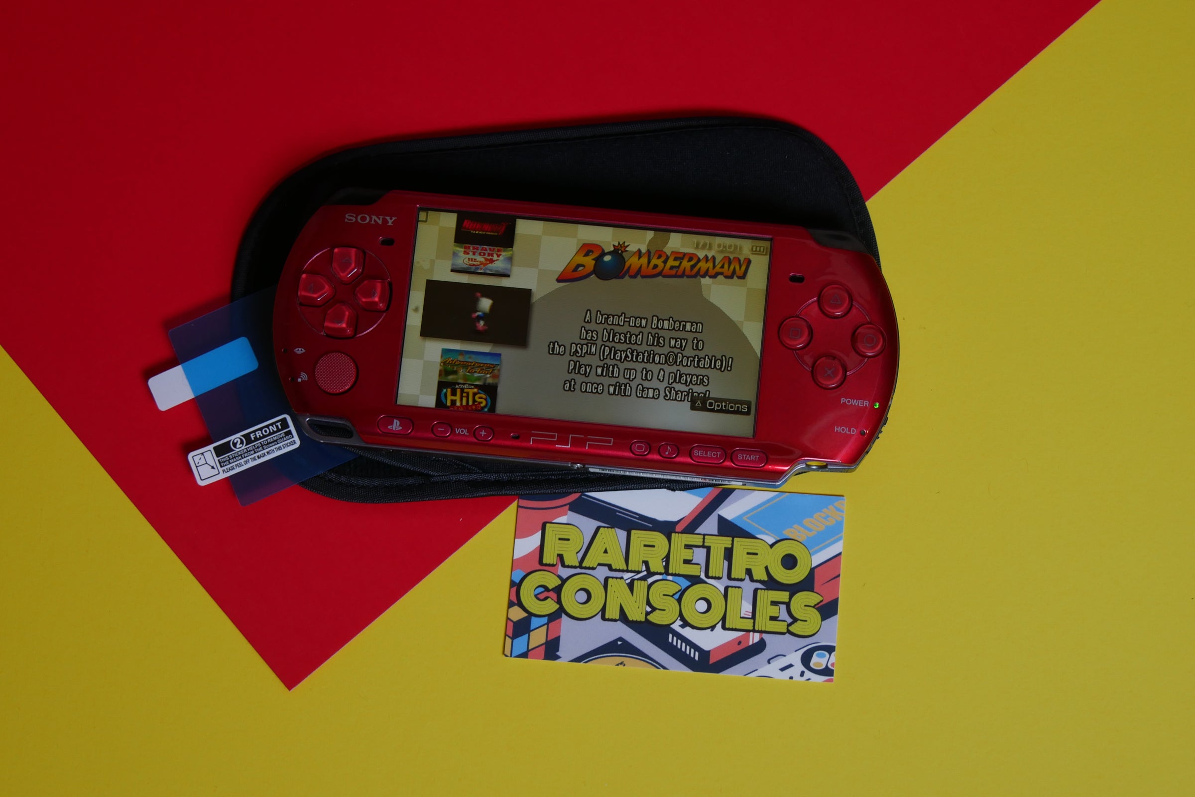 Sony PlayStation Portable PSP 3000 Carnival Red Console | Raretro