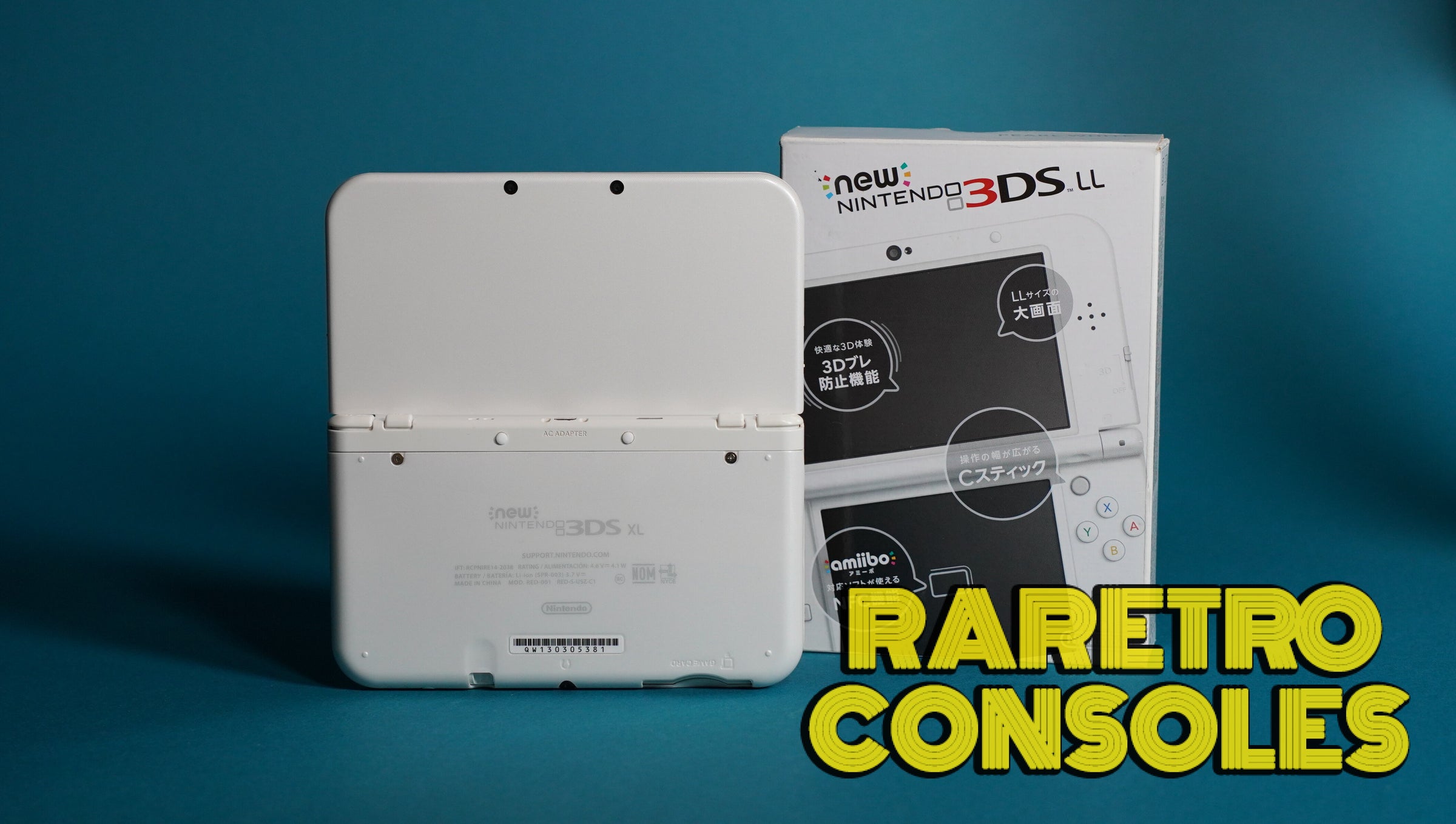 Top IPS New Nintendo 3DS XL in Artic Pearl White with box