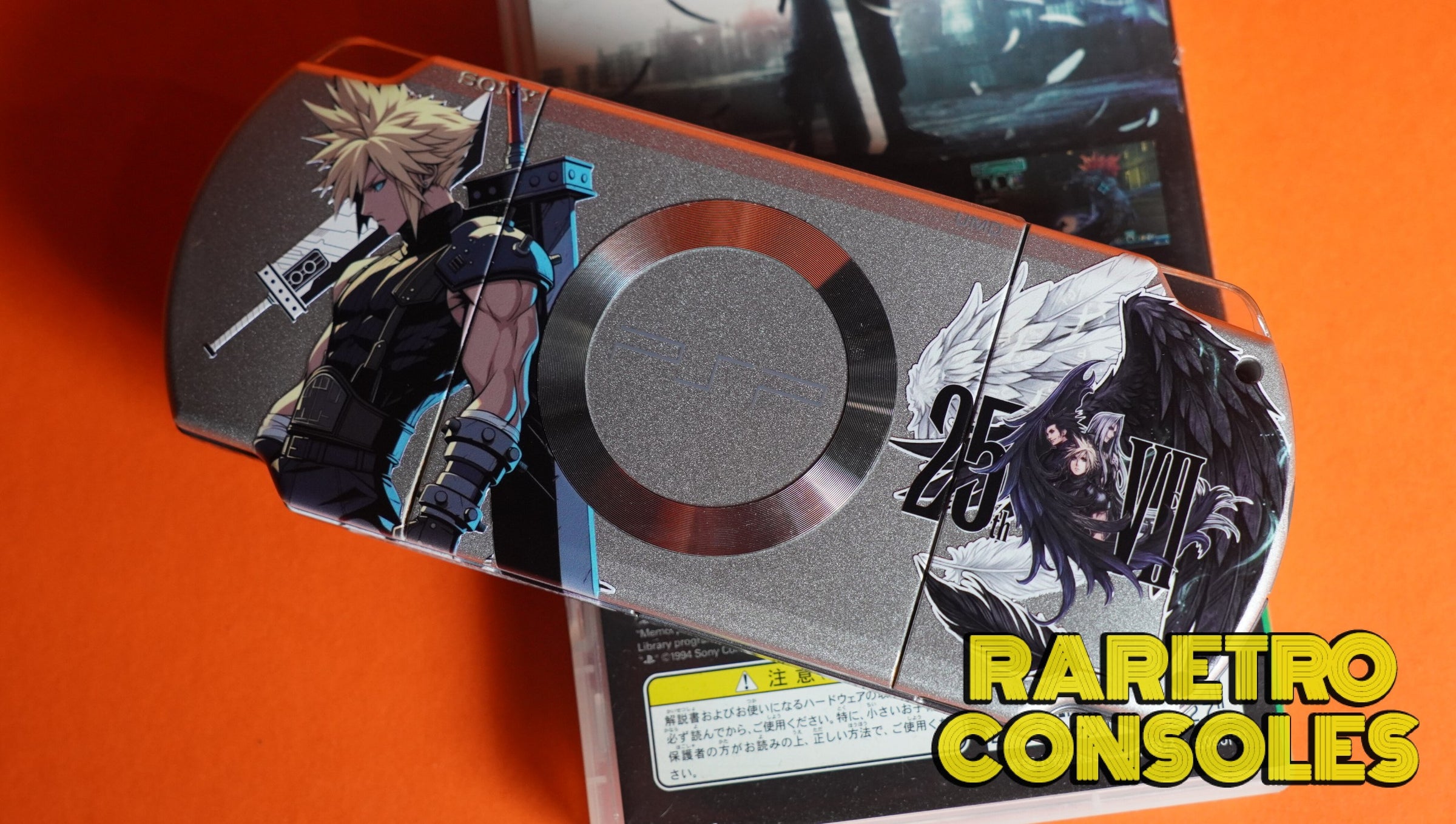 Custom Final Fantasy 7 (VII) Cloud 25th Anniversary PSP 2000 (UV
