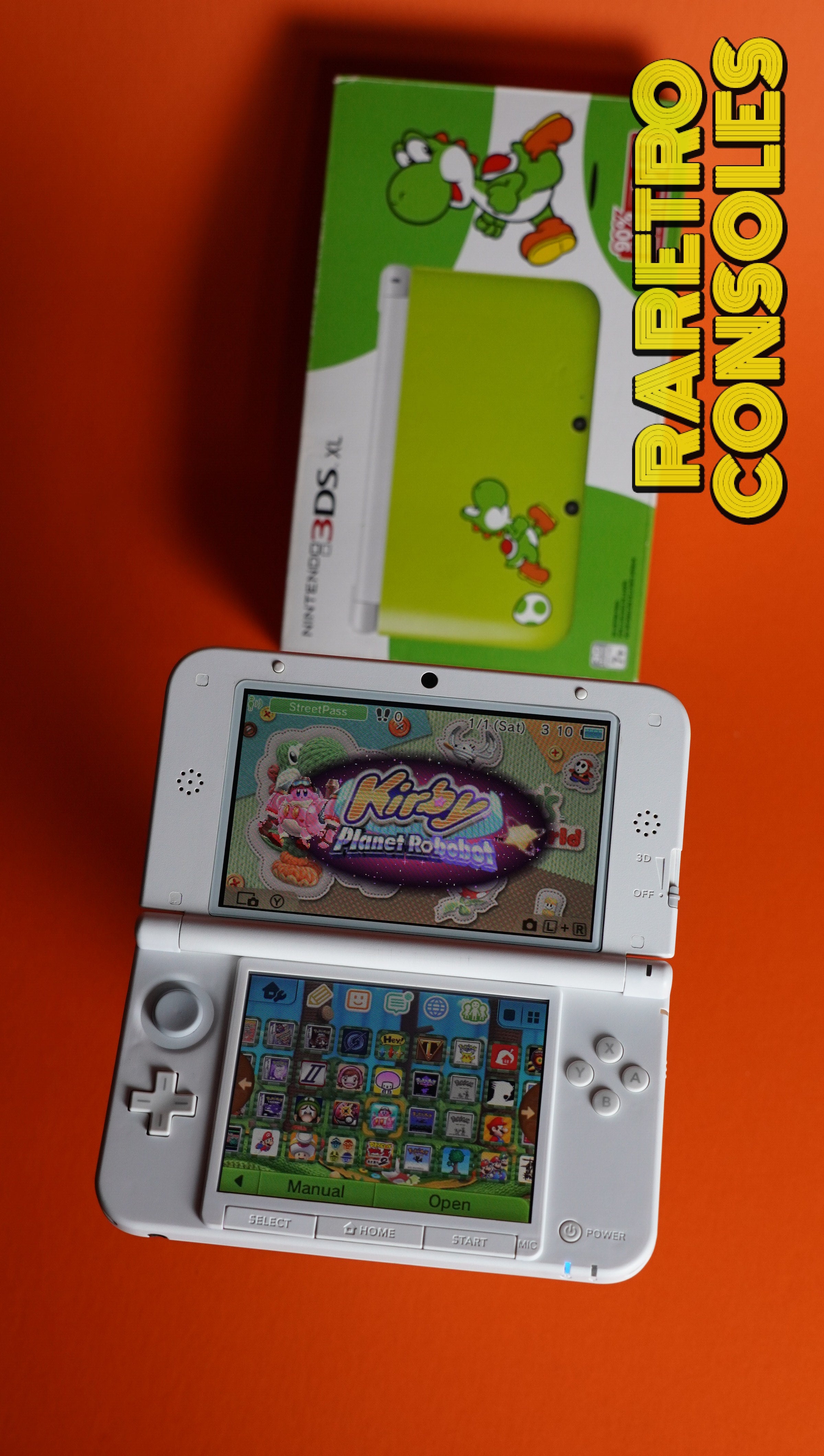 Nintendo 3DS XL Yoshi Limited Edition with box | Raretro Consoles