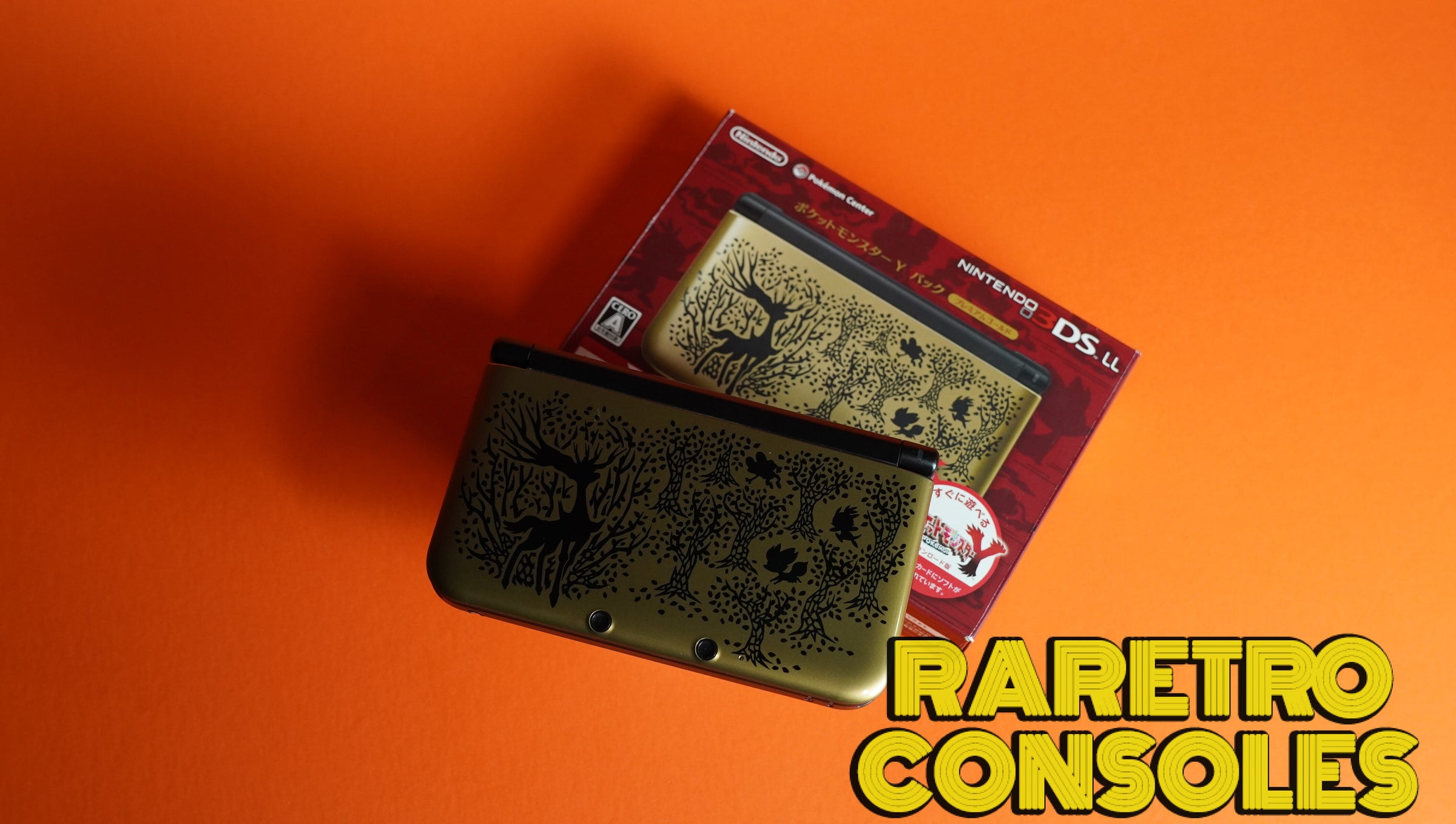 Nintendo 3DS XL Pokémon X Y Premium Gold with Red Box | Raretro