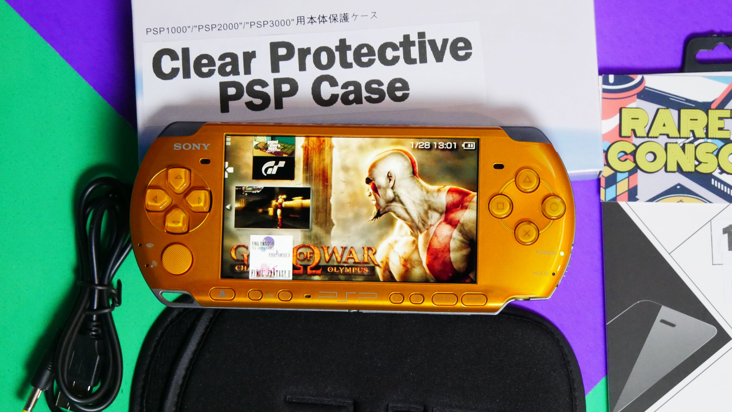 Yellow Sony Playstation Portable PSP 3000 | Raretro Consoles