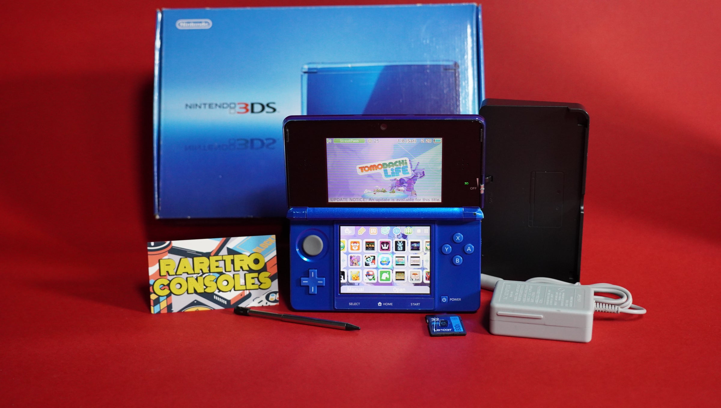 Nintendo 3DS in Cobalt Blue with box | Raretro Consoles