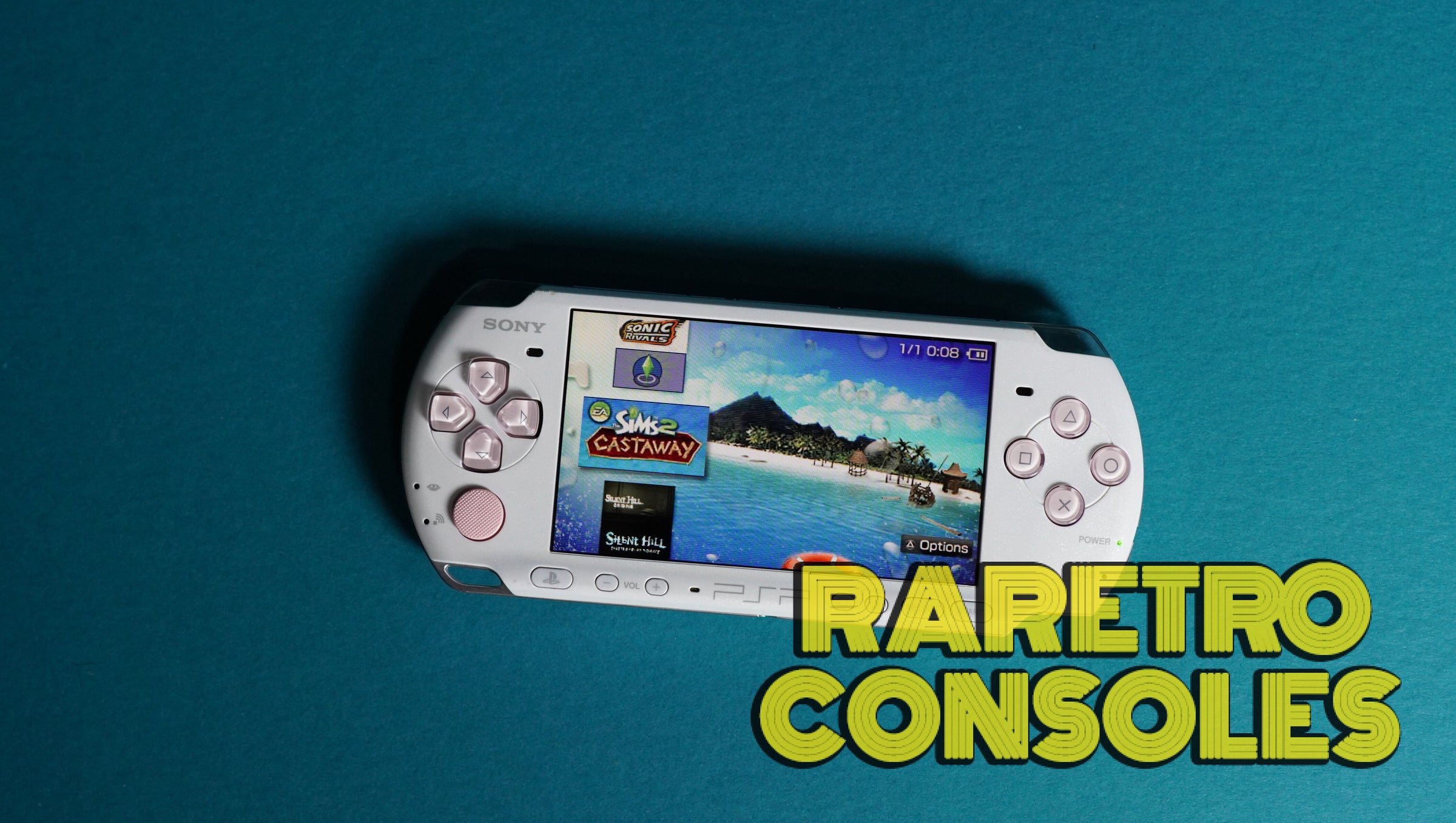 Pearl White x Pink PSP 3000 PlayStation Portable | Raretro Consoles