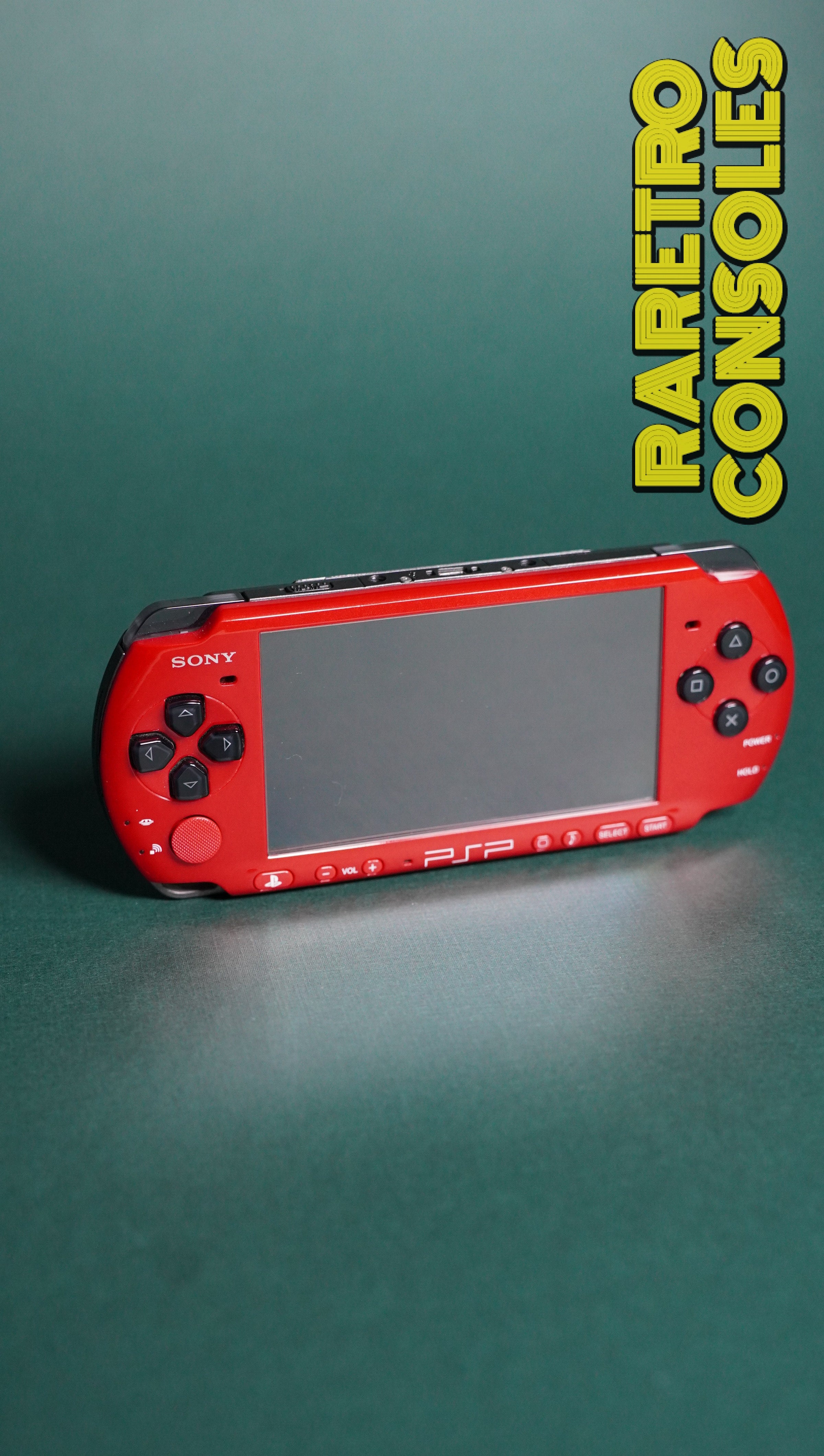 Psp Red Screen Red x Black Shimmer PSP 3000 | Raretro Consoles