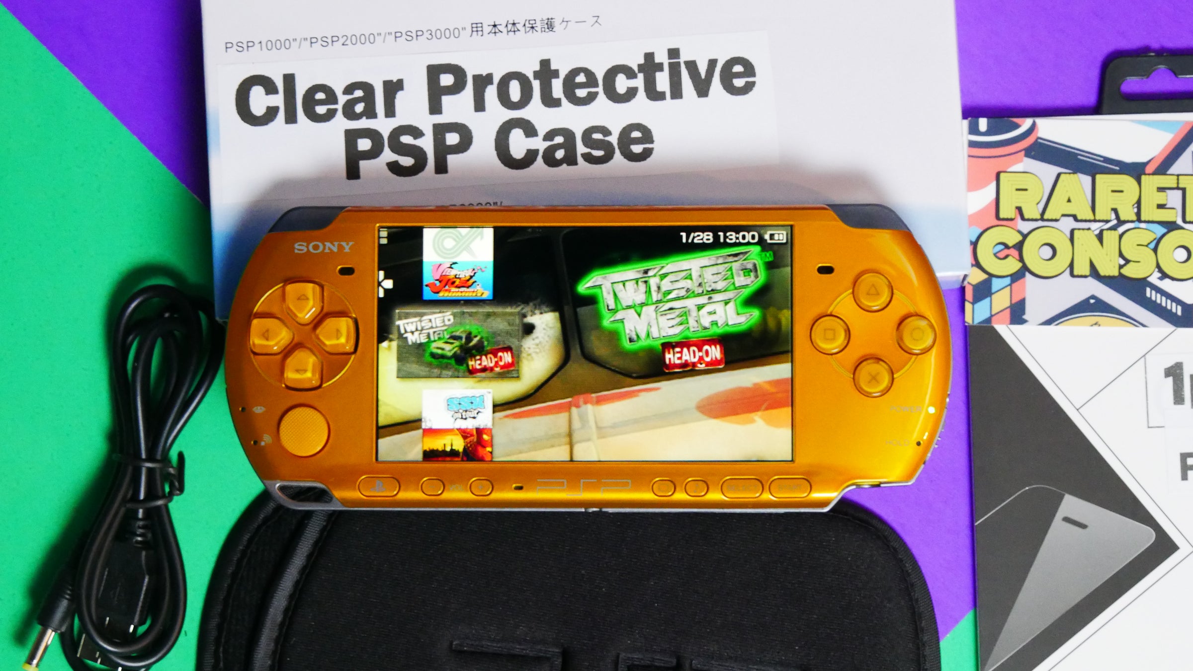 Yellow Sony Playstation Portable PSP 3000 | Raretro Consoles
