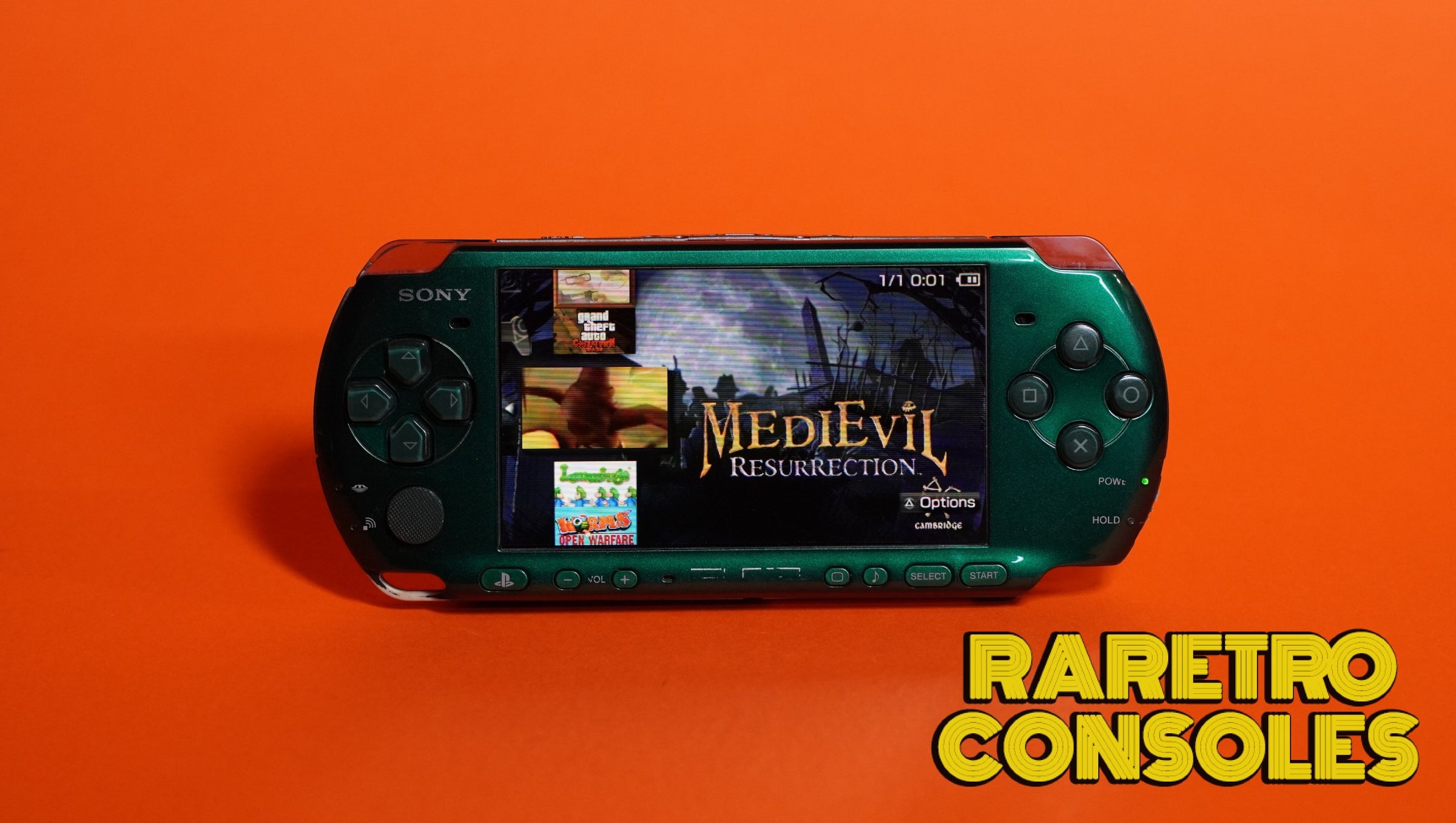 Spirited Green Sony PlayStation PSP 3000 | Raretro Consoles