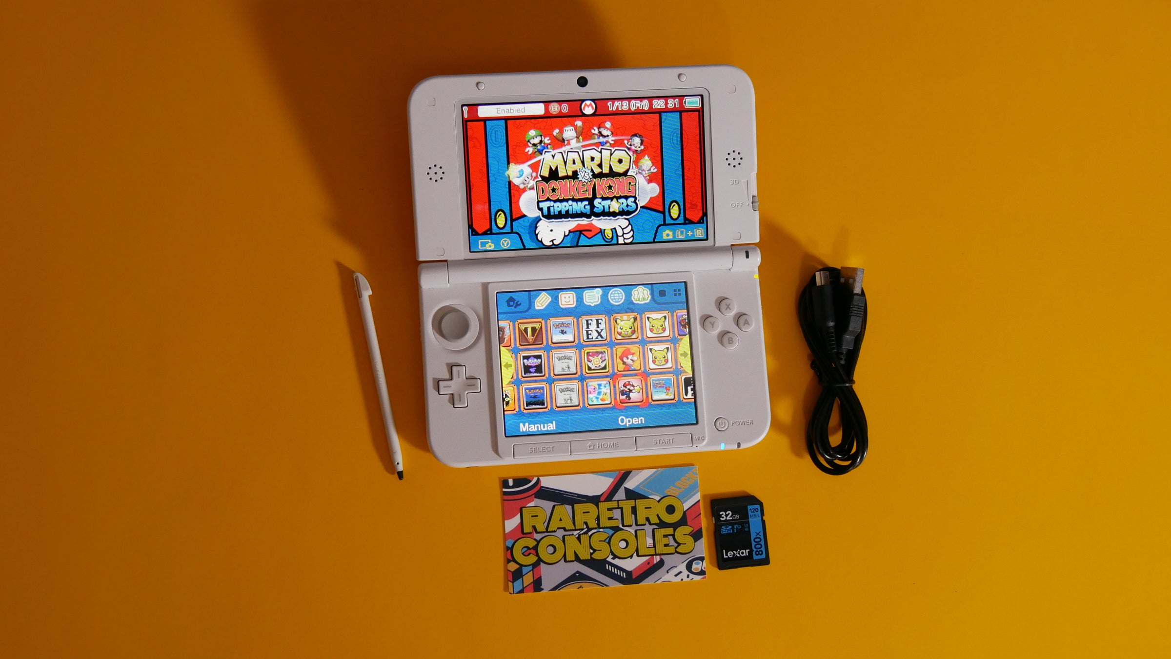 Nintendo 3DS XL Mario Red x White Edition | Raretro Consoles