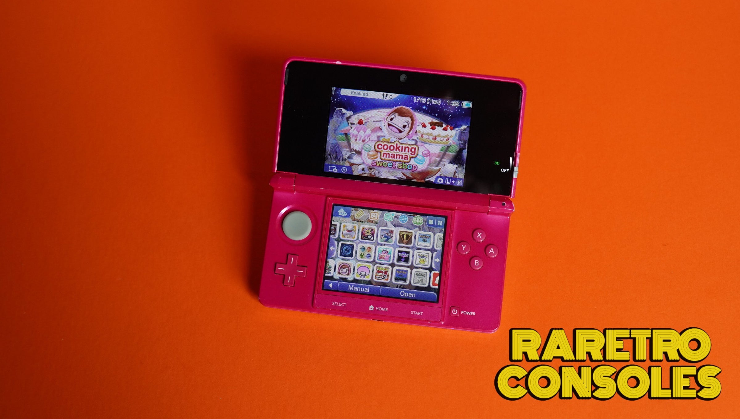 Gloss Pink Nintendo 3DS (Hot Pink) | Raretro Consoles