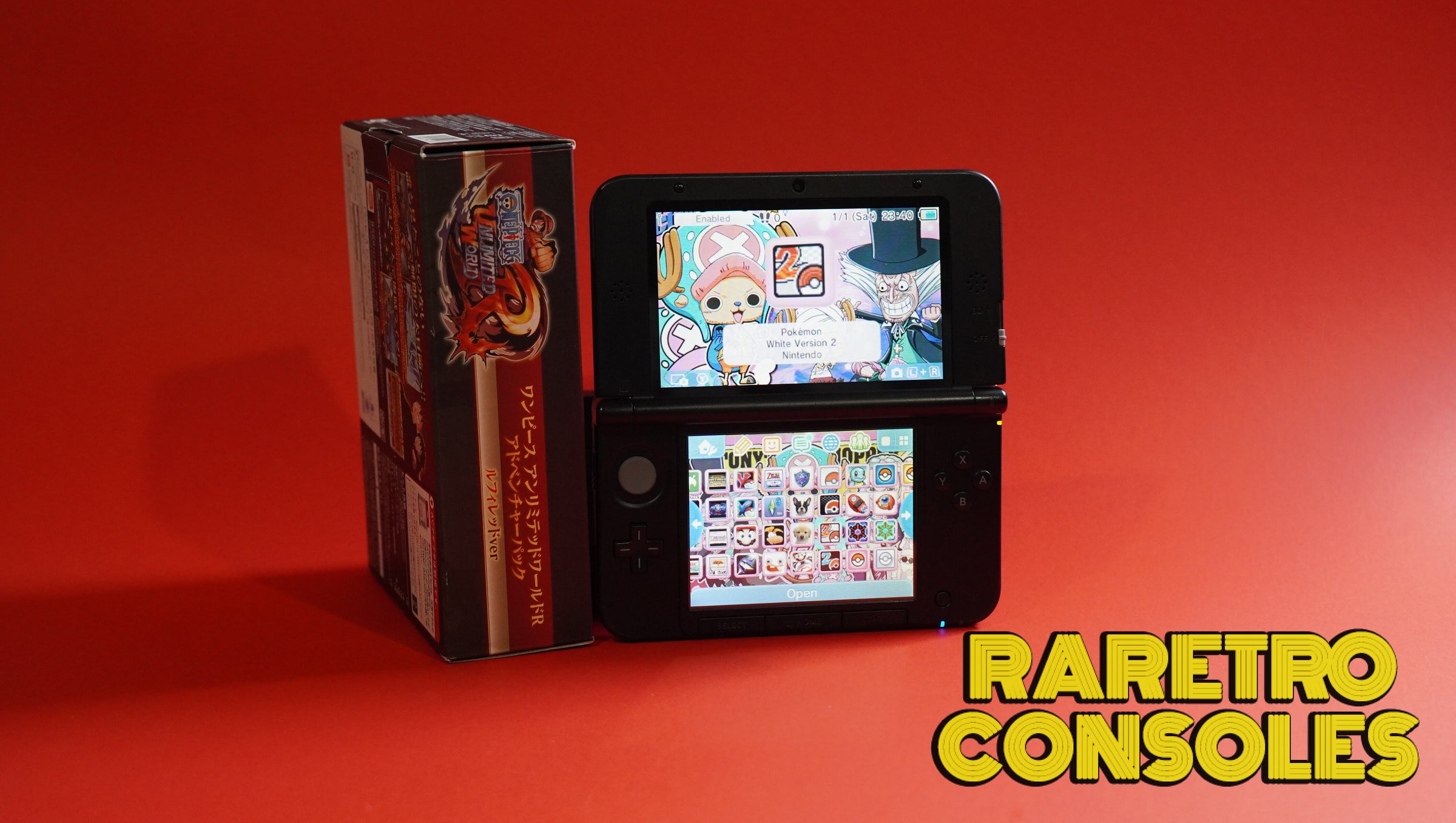 Nintendo 3DS XL One Piece Unlimited World Adventure Luffy Red With