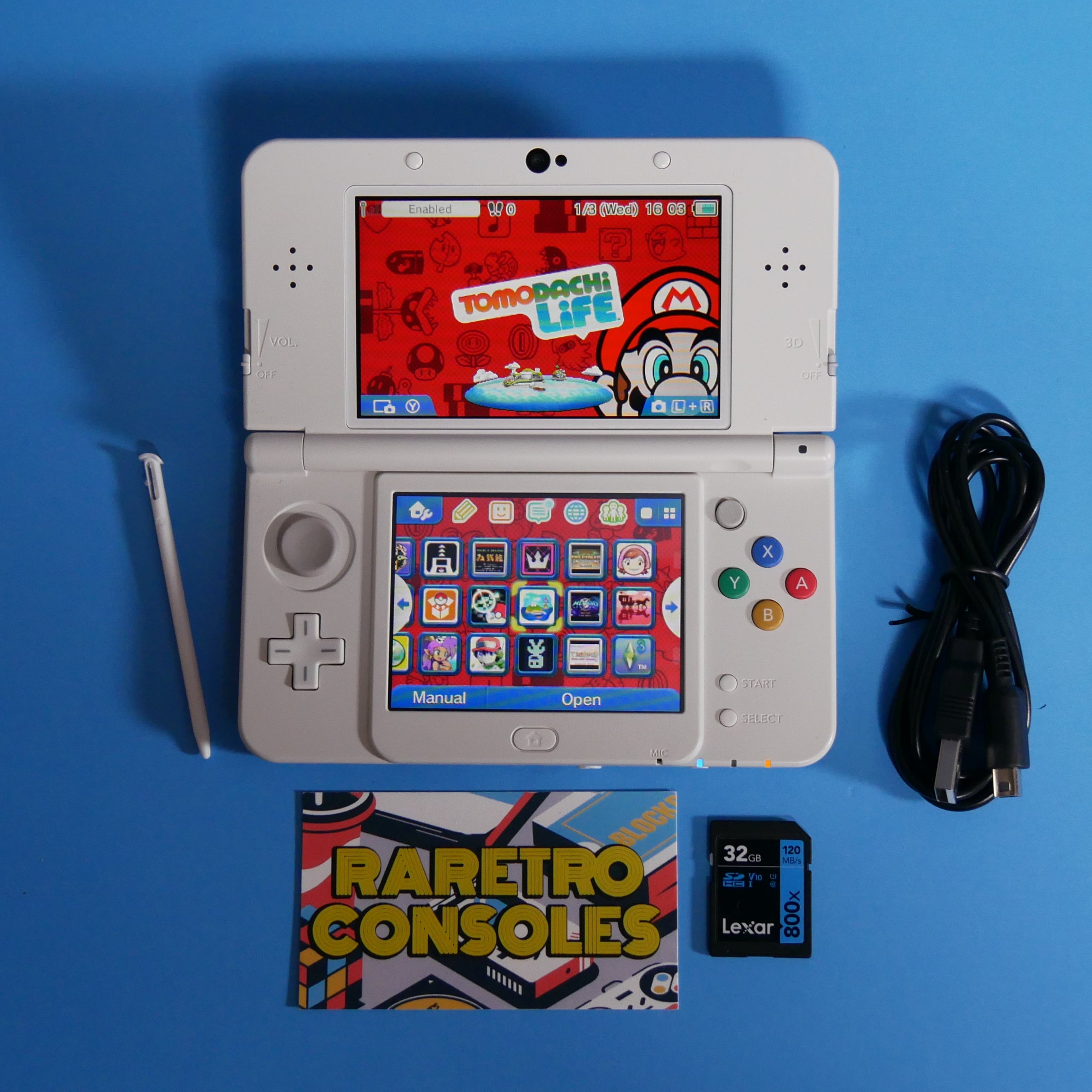 New Nintendo 3DS With Docomo Picasso Mario Plates | Raretro Consoles