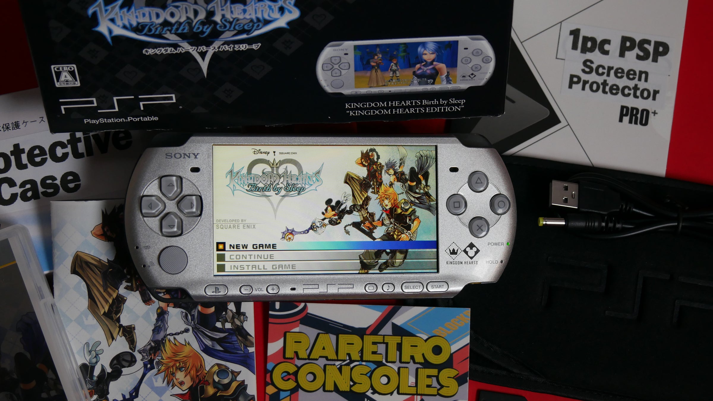 PlayStation Portable - PSP-3000 キングダムハーツデザイン Sony PSP 3000 Kingdom Hearts: Birth By Sleep Limited Edition
