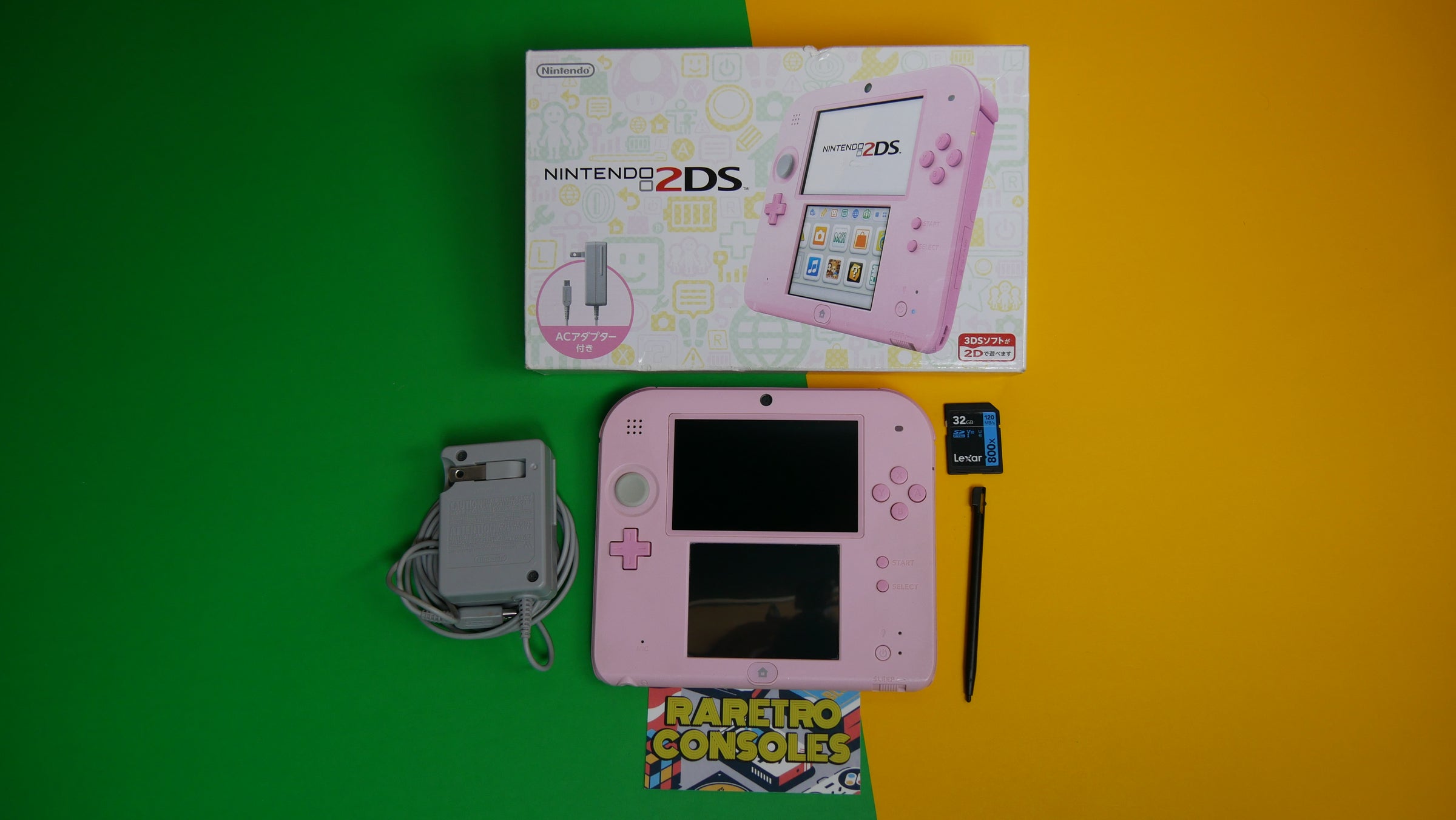 Nintendo 2DS in Light Pink with Box Japanese Exclusive | Raretro