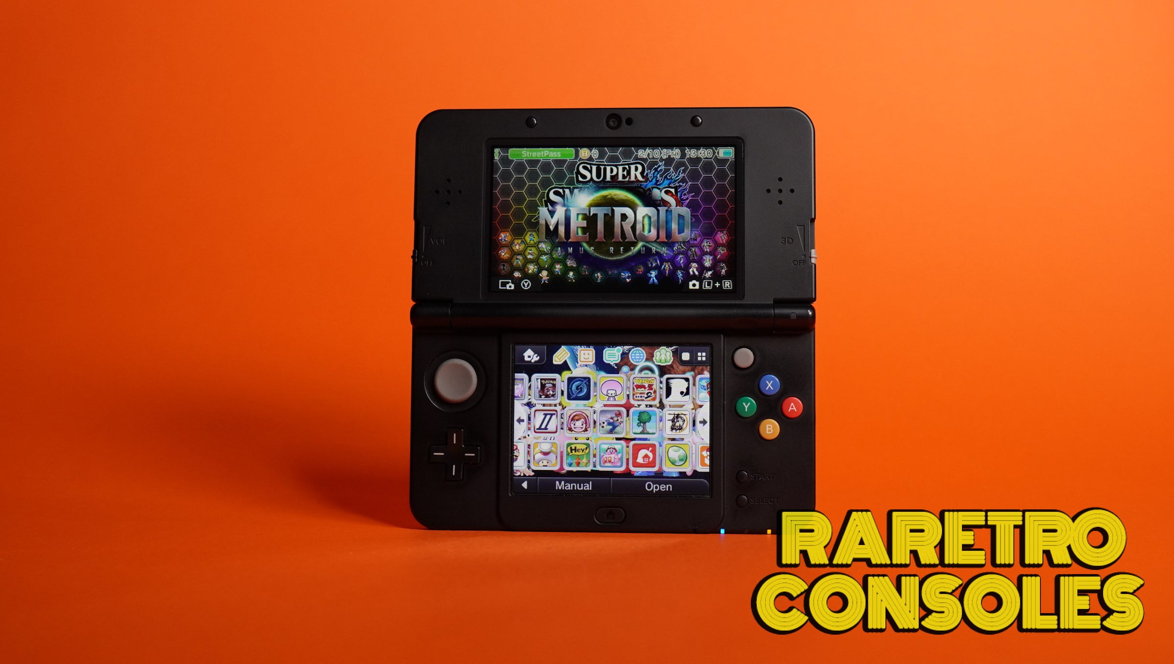 New Nintendo 3DS No. 039 Black Super Smash Bros Plates | Raretro