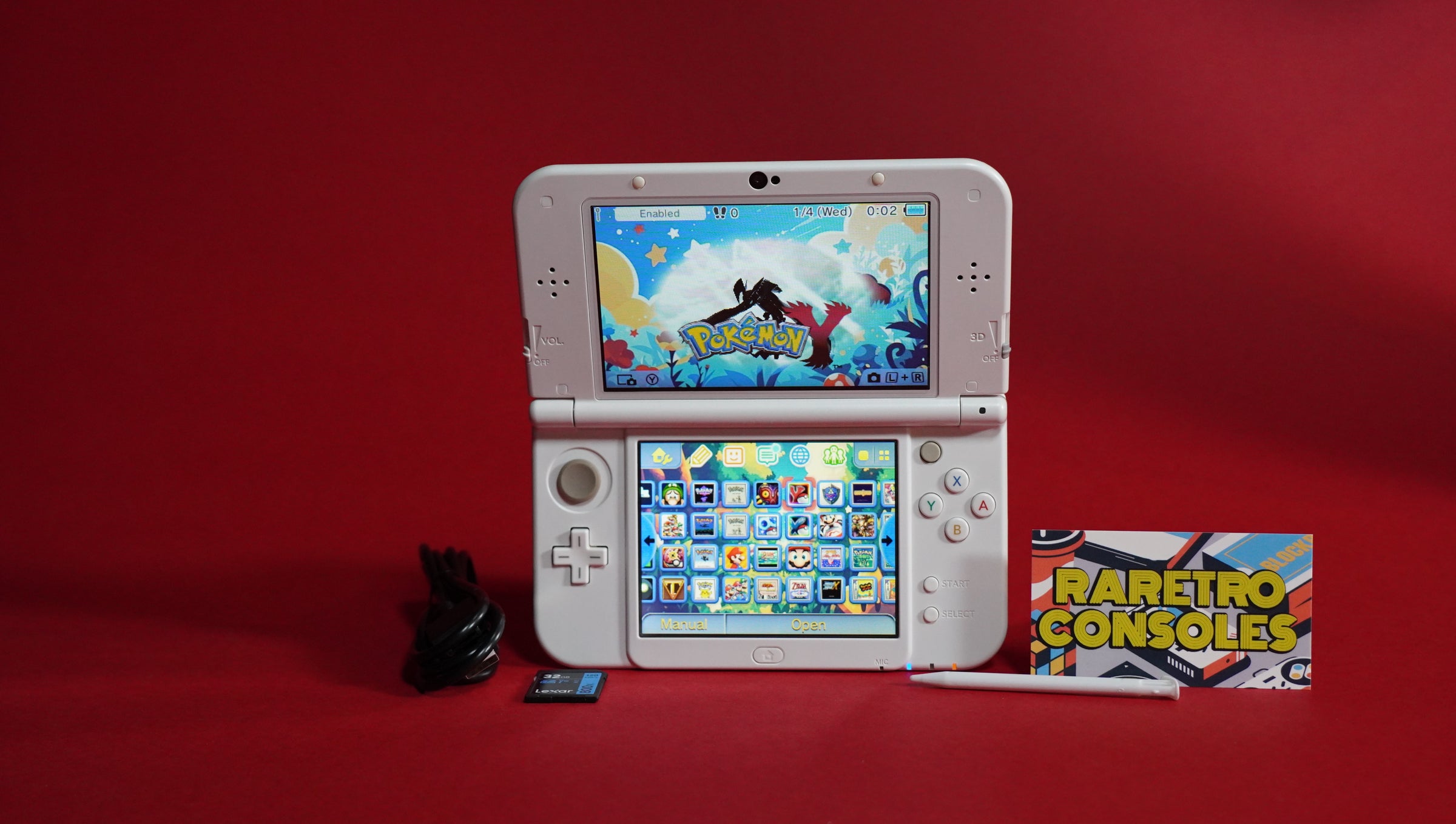 Dual IPS New Nintendo 3DS XL in Pearl White | Raretro Consoles