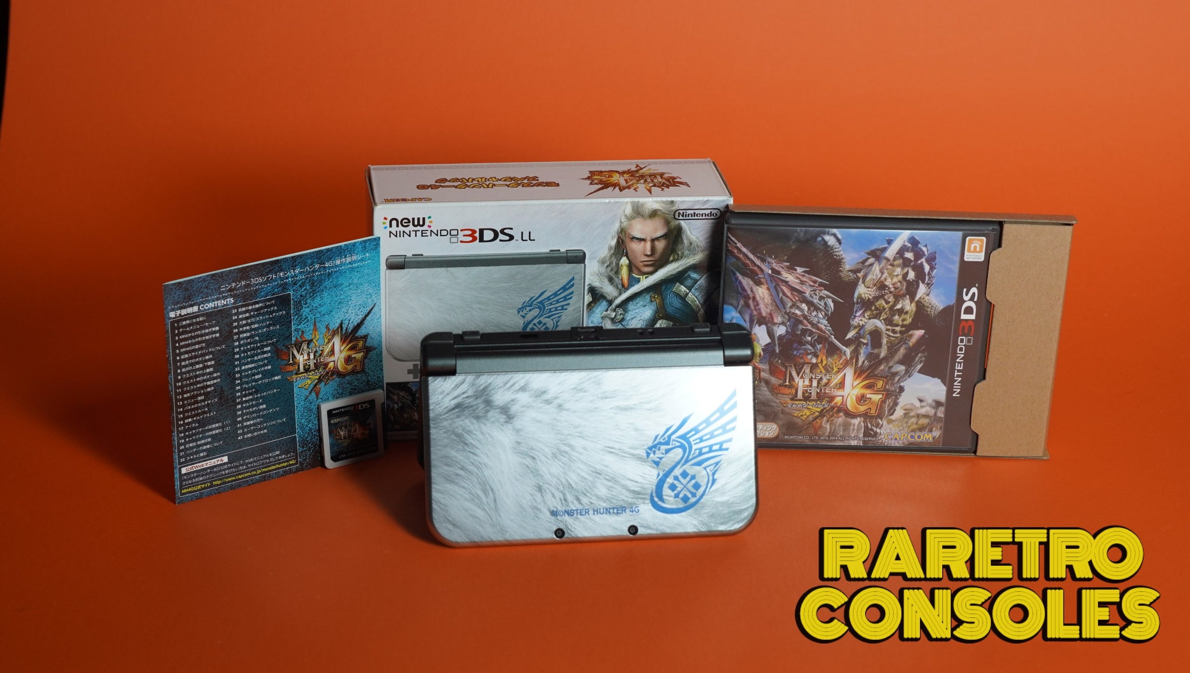 Dual IPS Nintendo New 3DS XL Monster Hunter 4G with Original Box