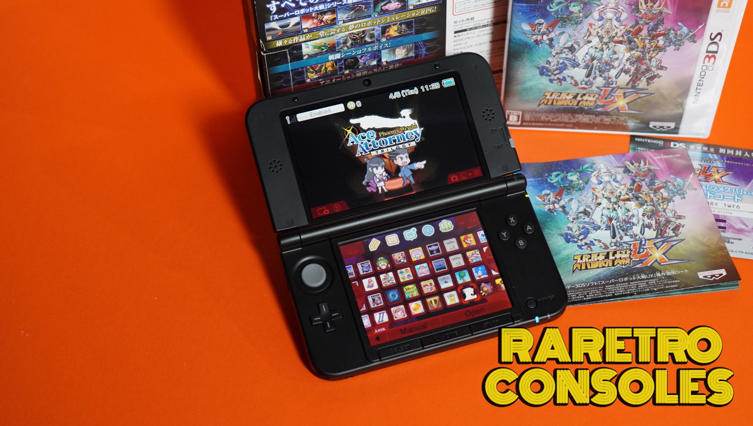 ニンテンドー3DS Nintendo 3DS XL Super Robot Wars UX with Box | Raretro Consoles