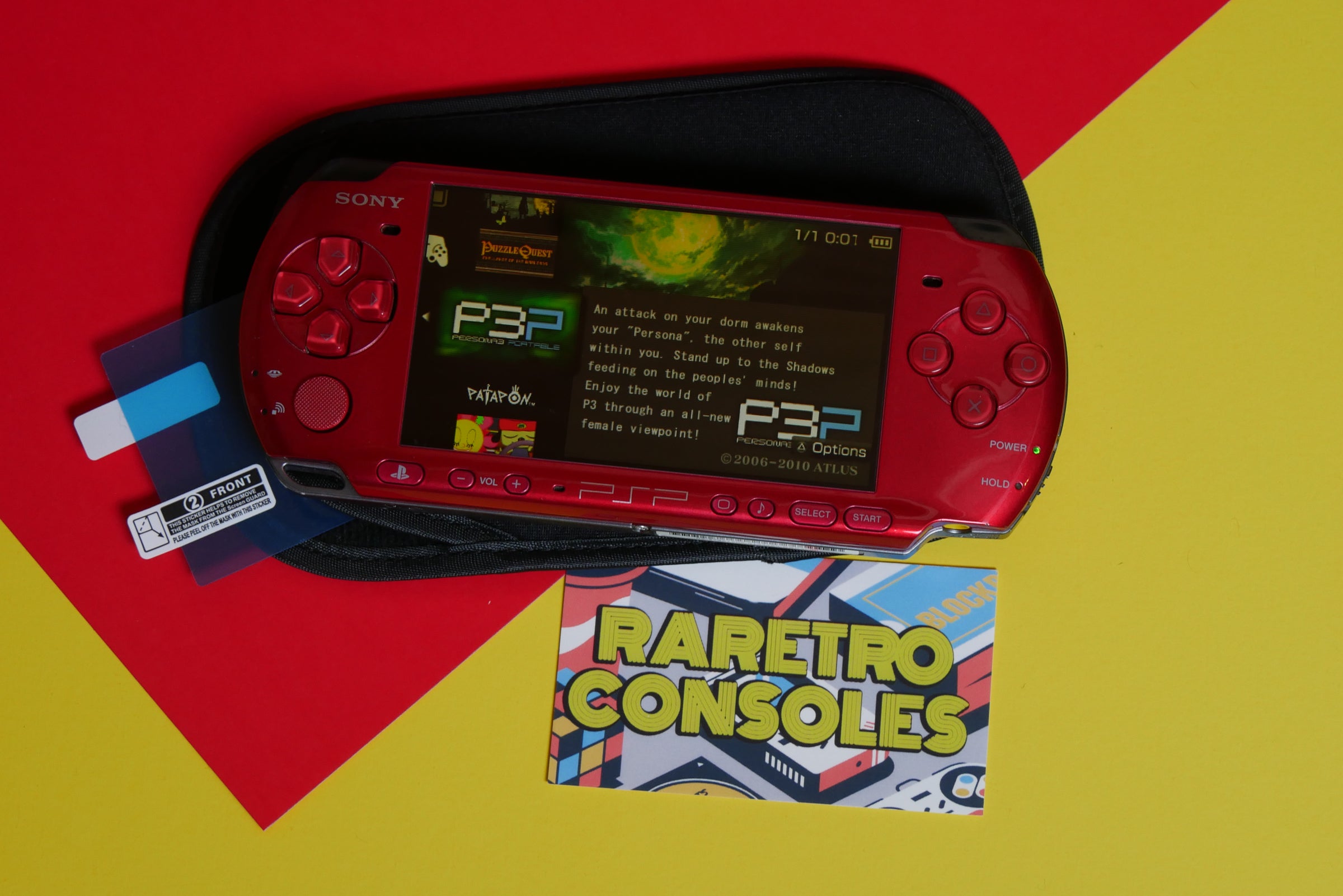 Sony PlayStation Portable PSP 3000 Carnival Red Console | Raretro