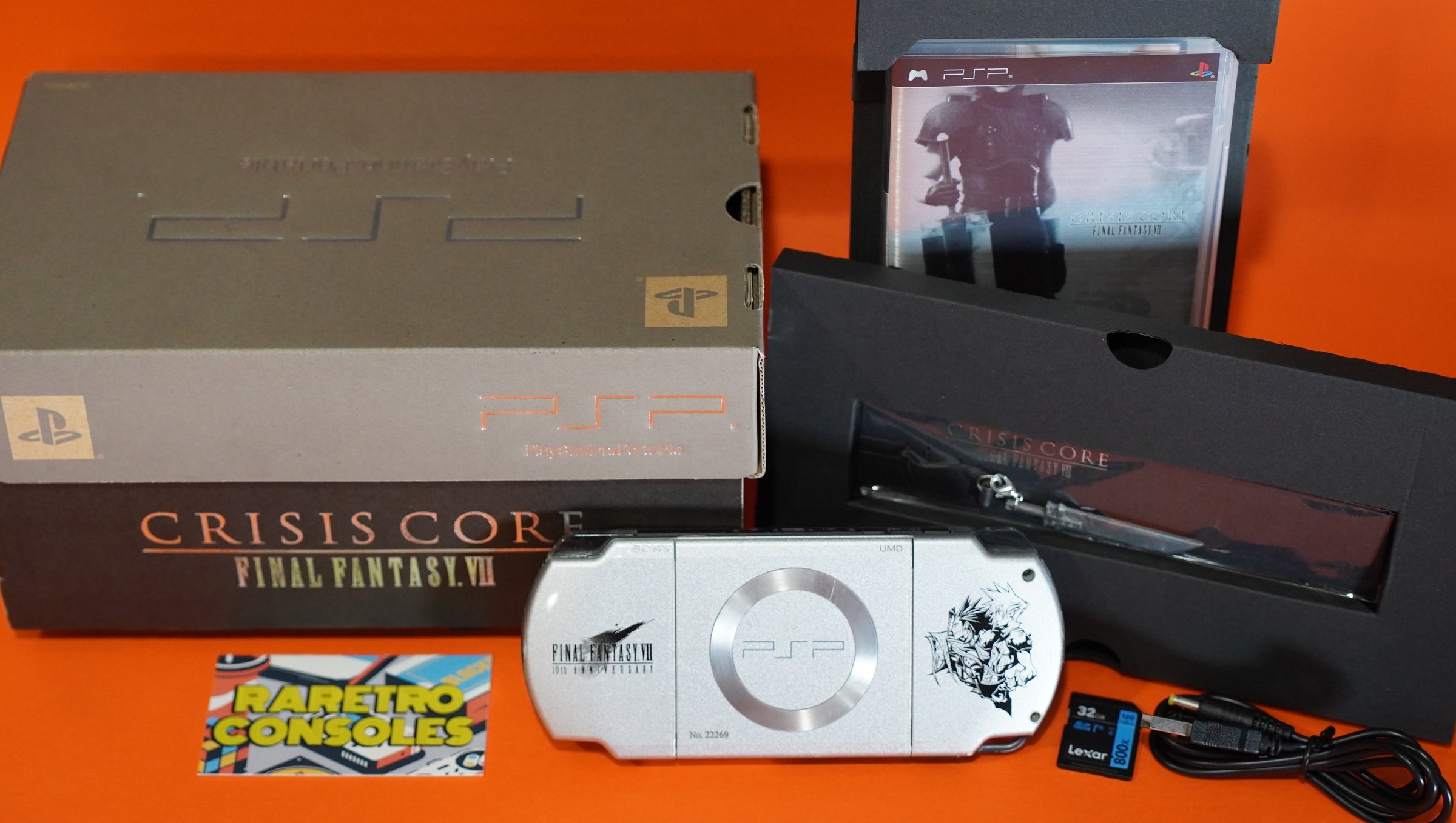 Final Fantasy Crisis Core 10th Anniversary Sony PSP 2000 LE with
