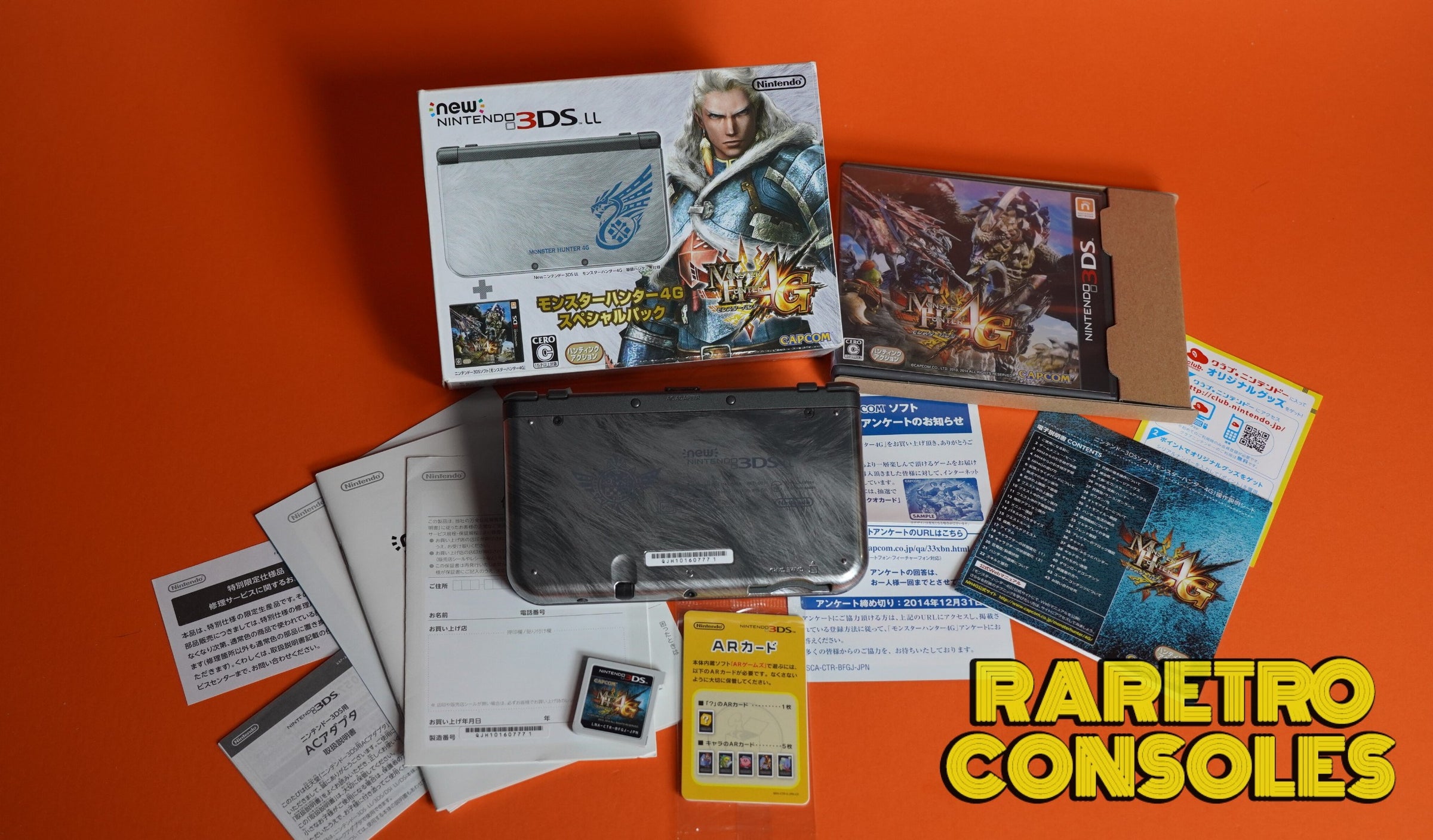 Dual IPS Nintendo New 3DS XL Monster Hunter 4G with Original Box