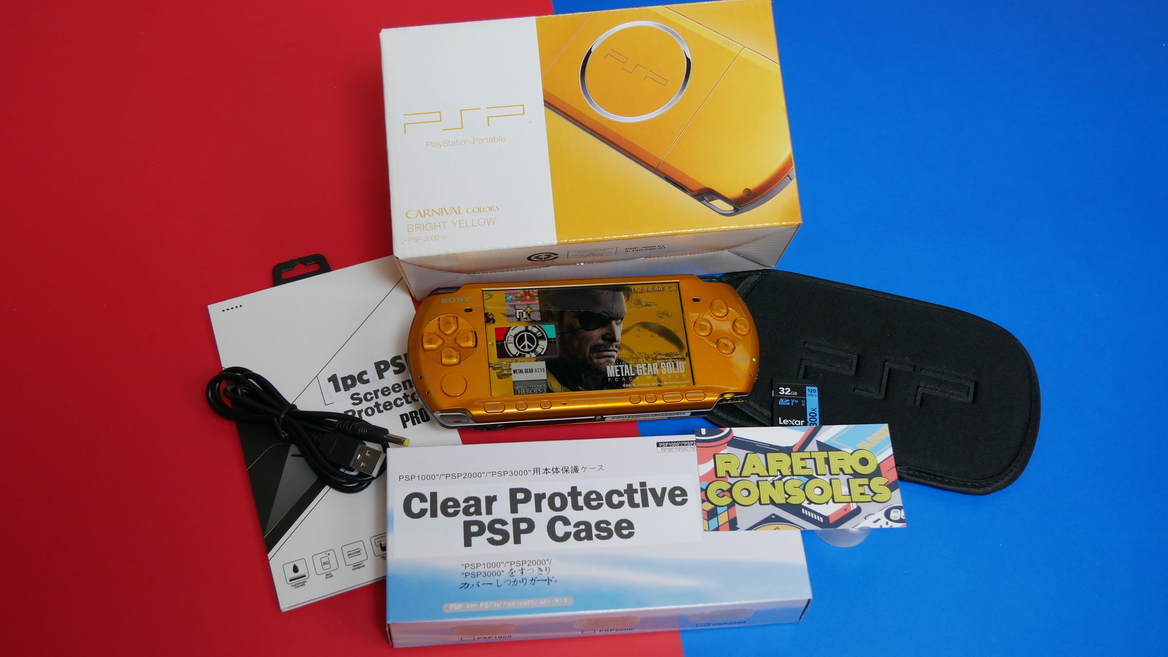 Carnival Bright Yellow Console Sony PlayStation Portable PSP 3000