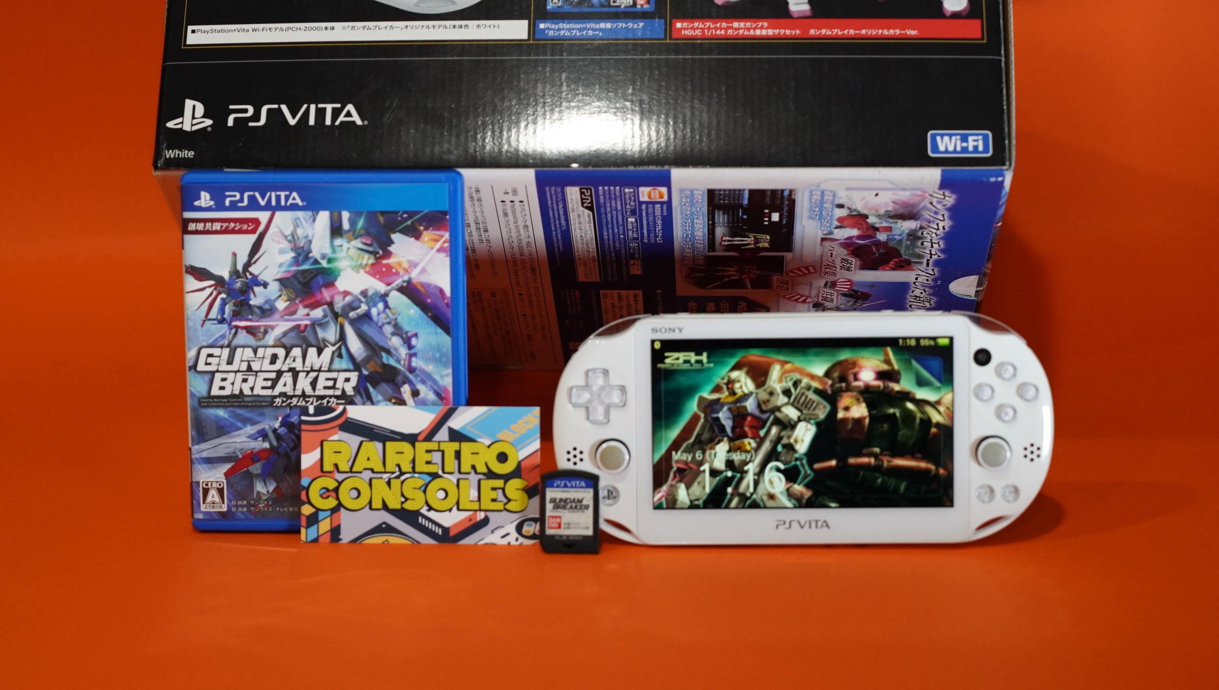 PlayStation Vita Slim 2000 Gundam Breaker with Box Limited Edition PlayStation Vita Slim 2000 Gundam Breaker with Box Limited Edition