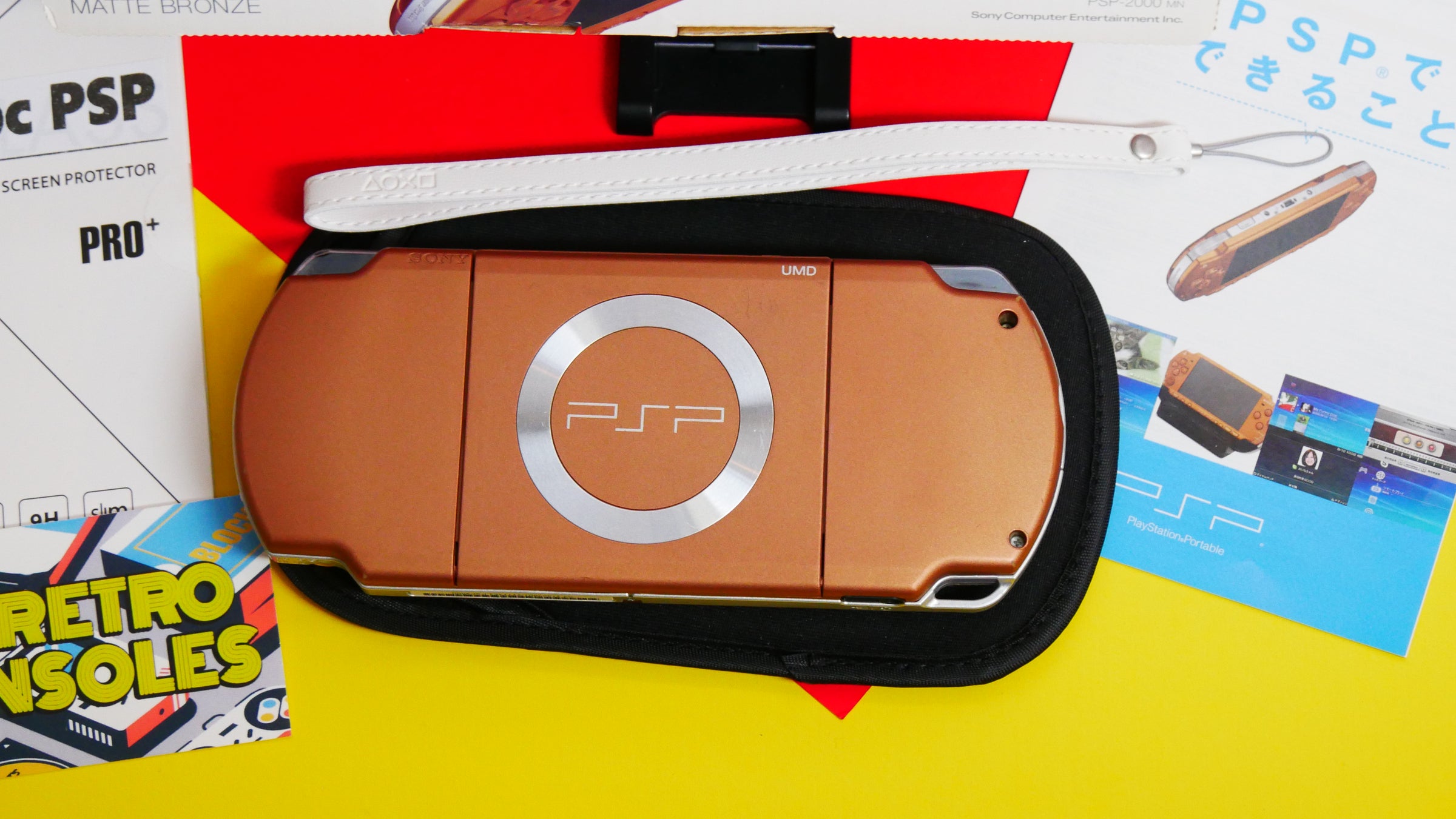Sony PlayStation Portable PSP 2000 Matte Bronze with box | Raretro
