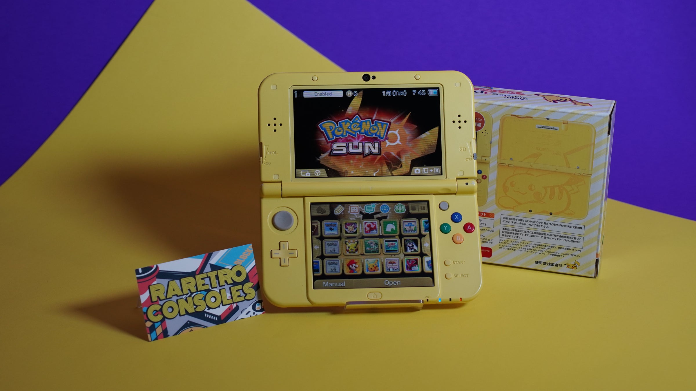 New Nintendo 3DS XL Pikachu Edition with Box | Raretro Consoles