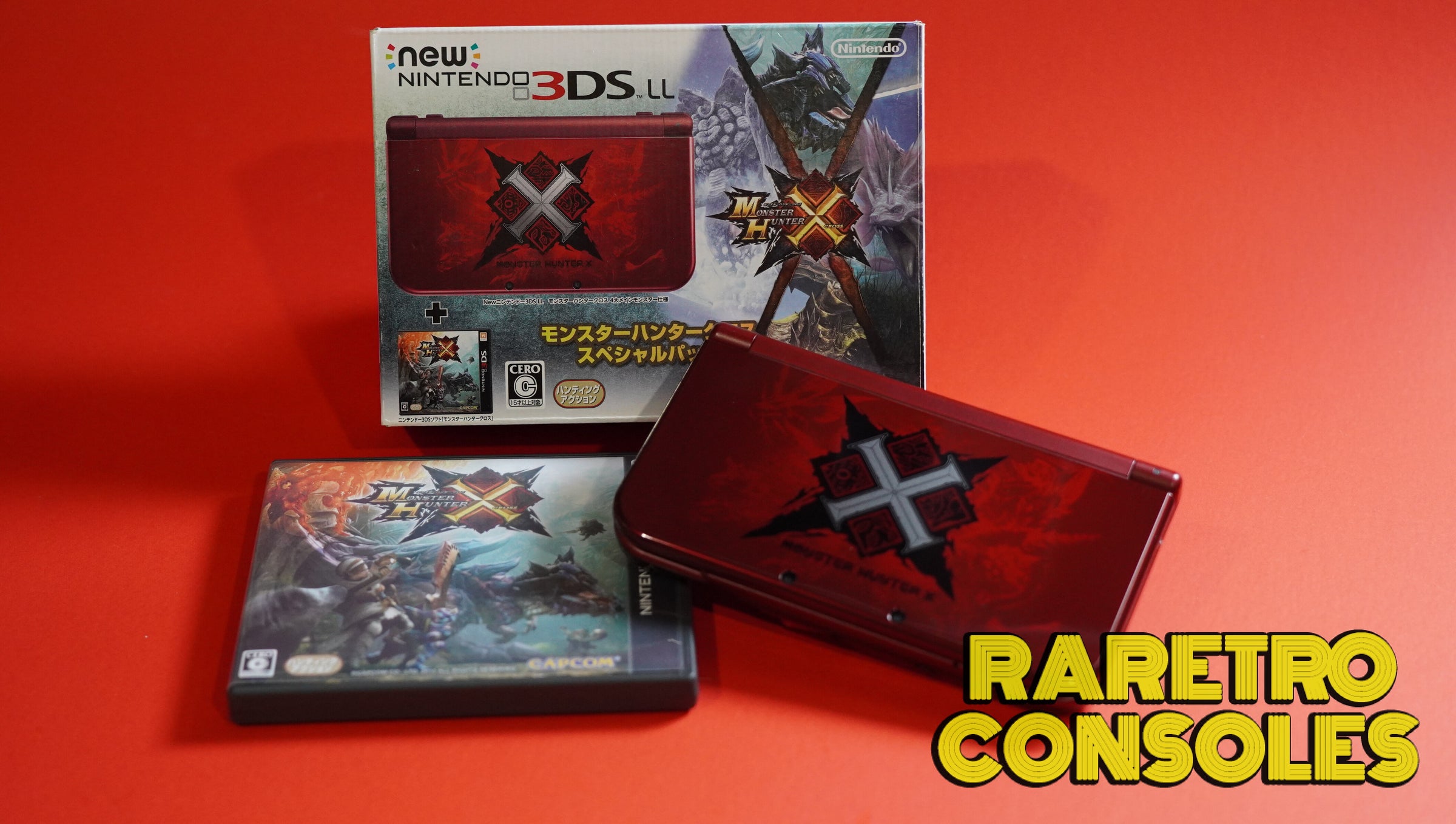 Dual IPS New Nintendo 3DS XL Monster Hunter Generations X with Box