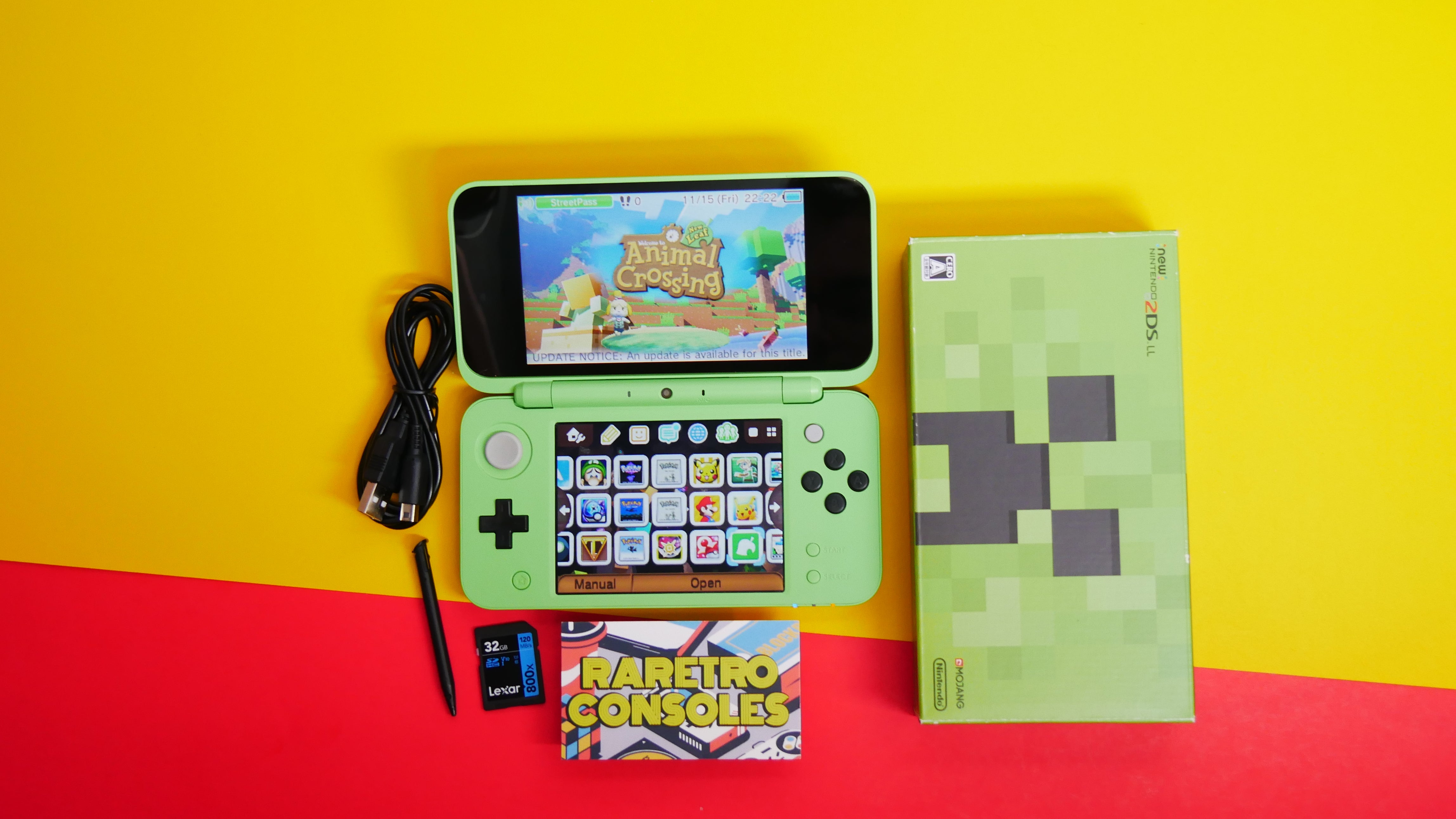 Nintendo New 2DS XL Minecraft Edition 'Creeper' with Box