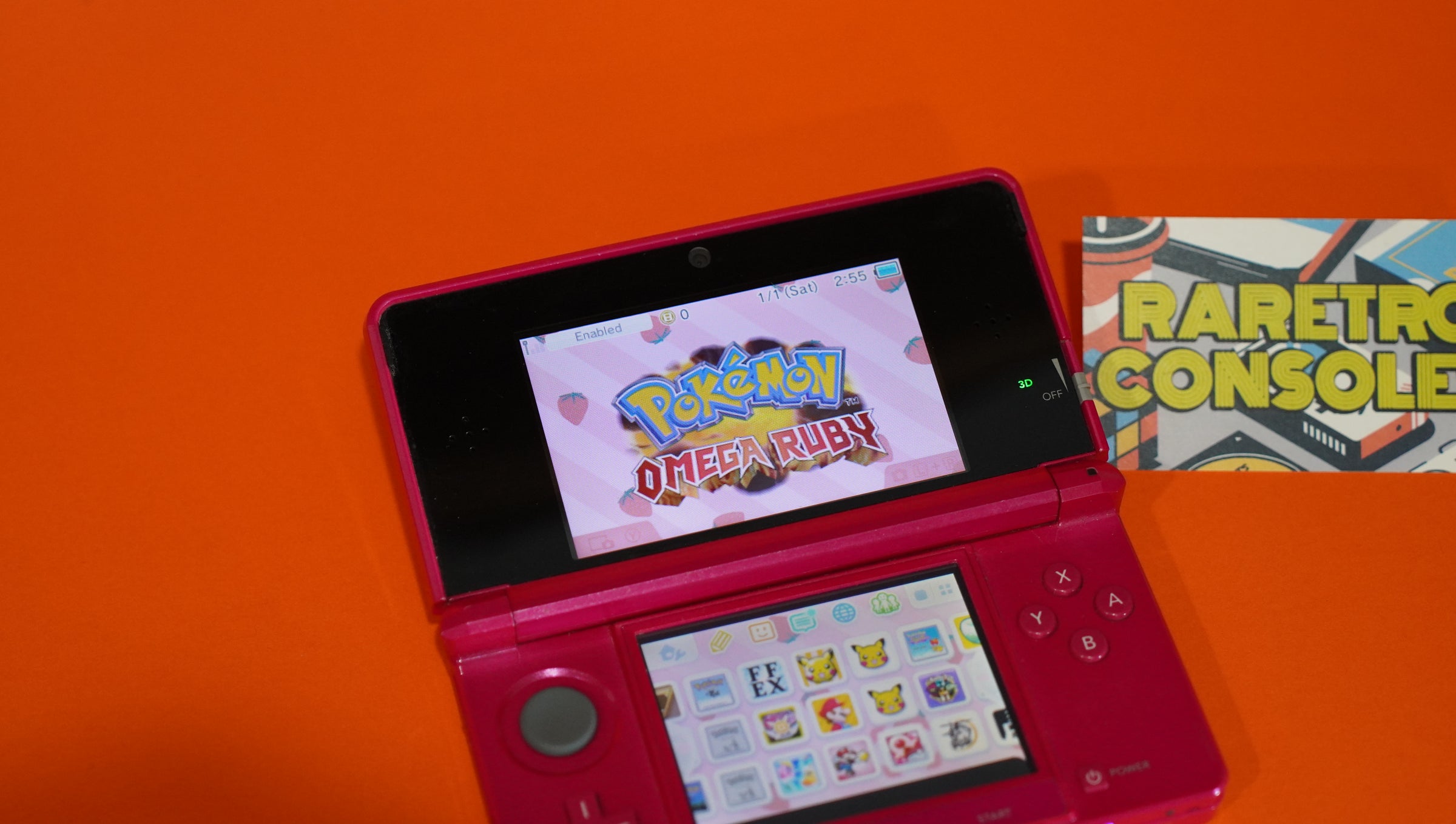 Gloss Pink Nintendo 3DS (Hot Pink) | Raretro Consoles
