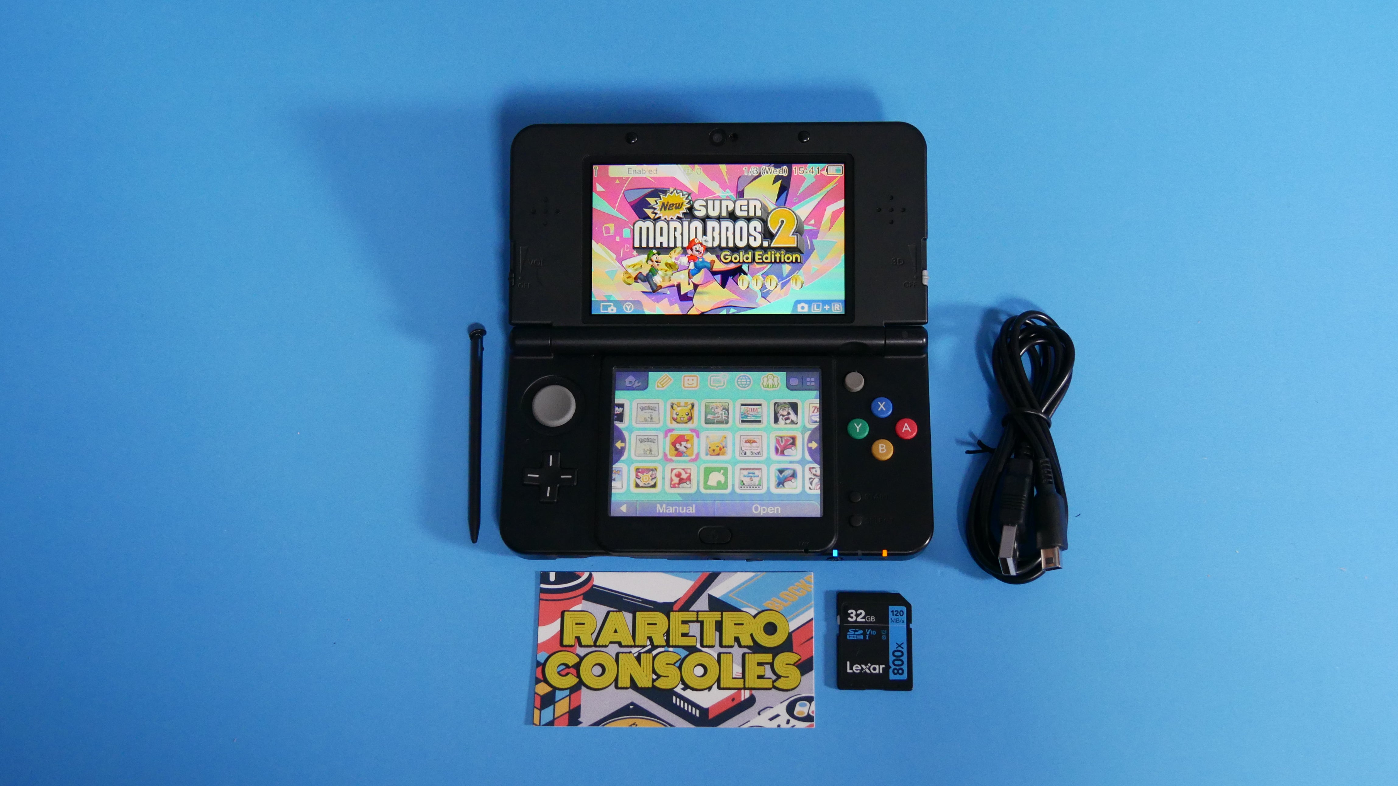 New Nintendo 3DS with No. 053 Boo Clouds Plates | Raretro