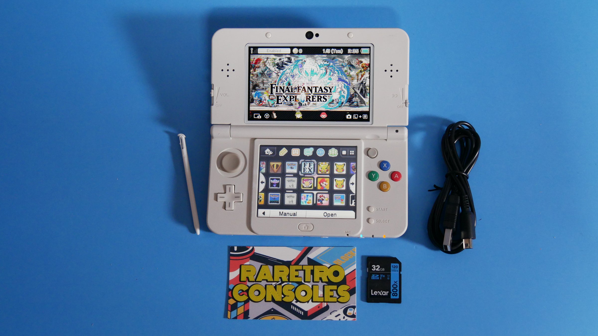 任天堂 - RiNg 美品 new NINTENDO 3DS New Nintendo 3DS No. 039 White Super Smash Bros Plates
