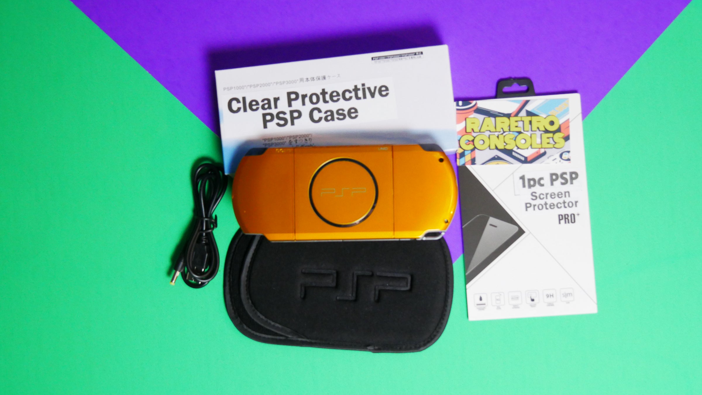 Yellow Sony Playstation Portable PSP 3000 | Raretro Consoles
