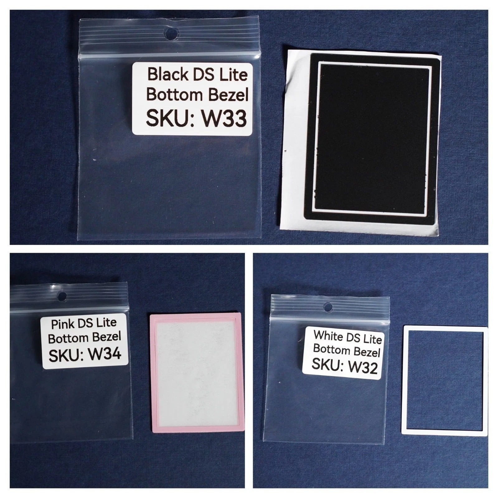 Bottom Bezel Replacement for Nintendo DS Lite (3 Colors) | Raretro