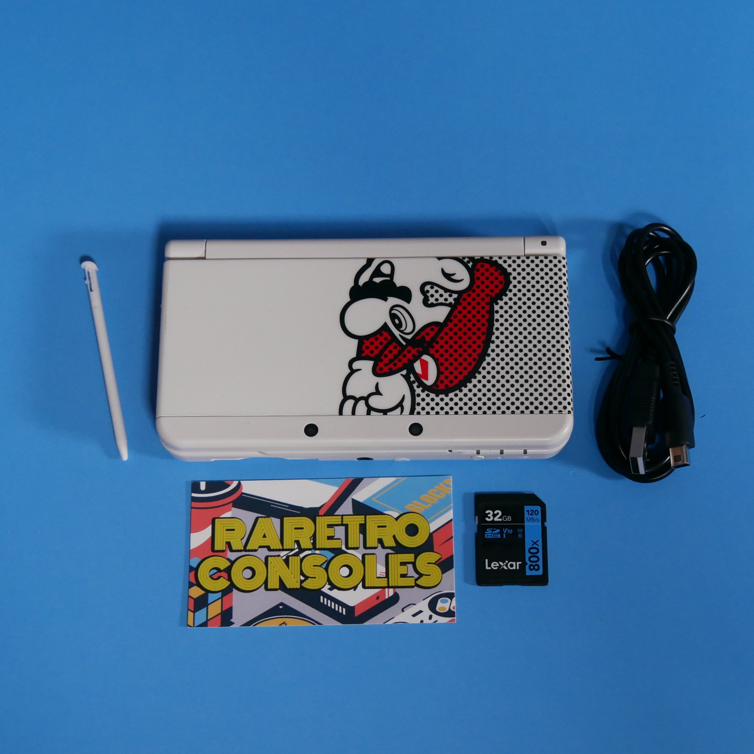 New Nintendo 3DS With Docomo Picasso Mario Plates | Raretro Consoles