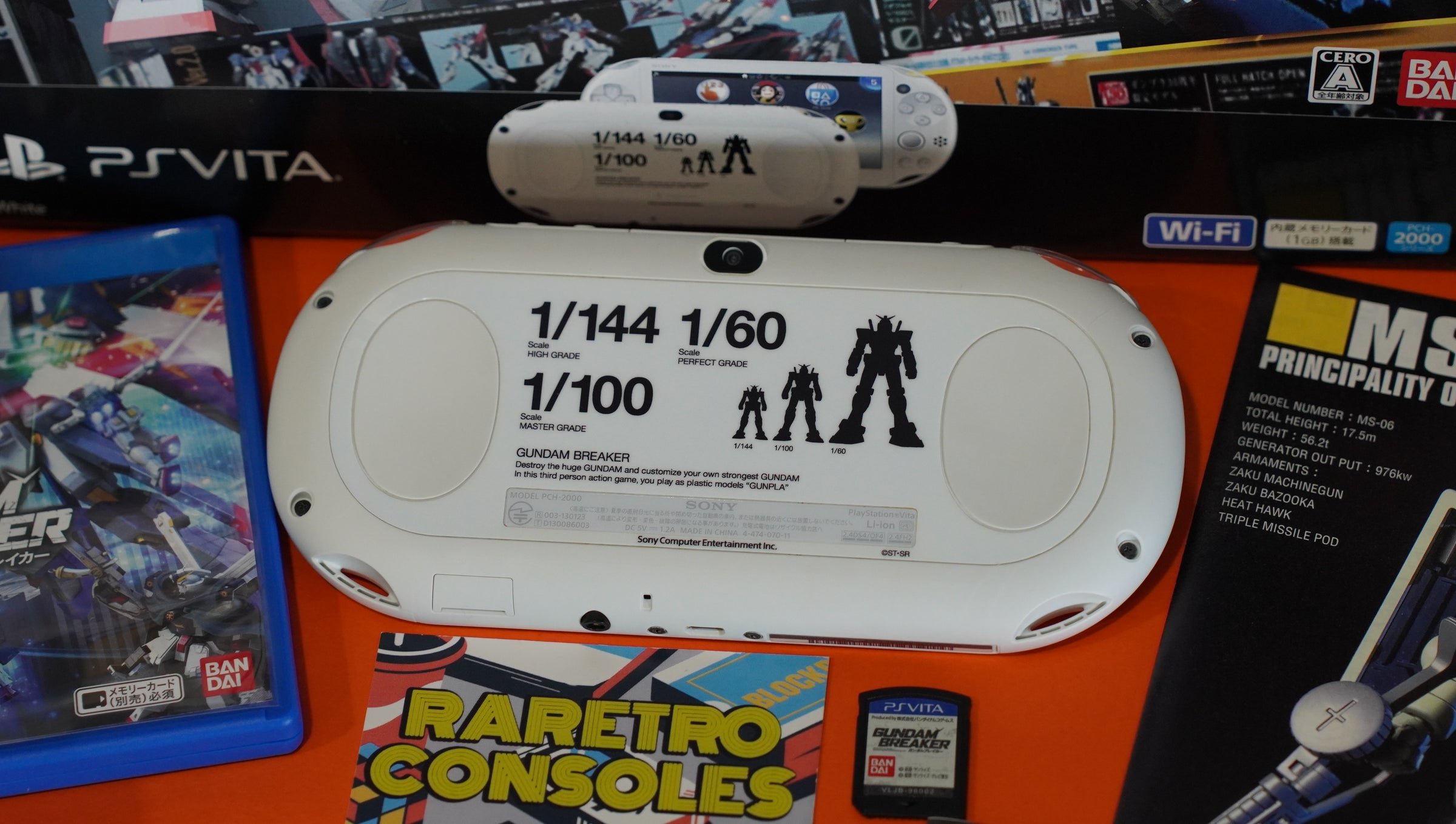 PlayStation Vita Slim 2000 Gundam Breaker with Box Limited