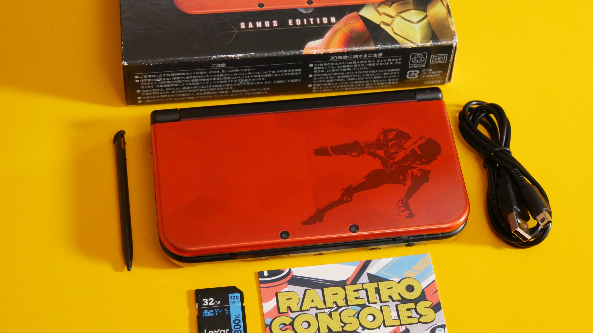 New Nintendo 3DS XL Metroid Samus Limited Edition With Box
