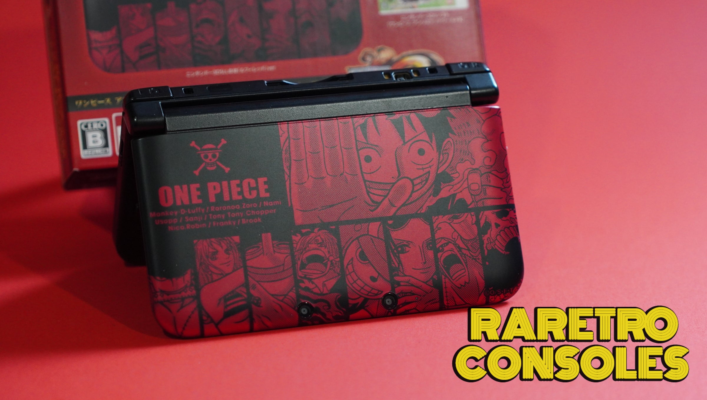 Nintendo 3DS XL One Piece Unlimited World Adventure Luffy Red With