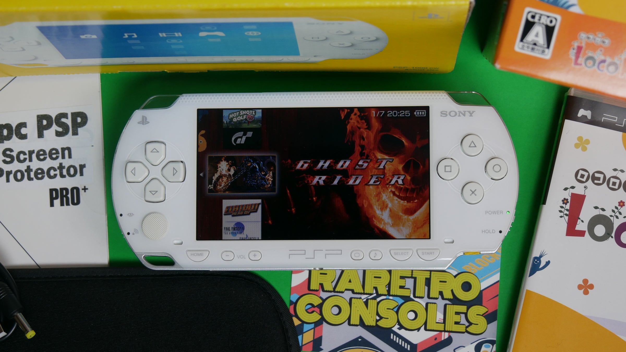 Sony PSP 1000 LocoRoco Bundle in Artic White With Box | Raretro