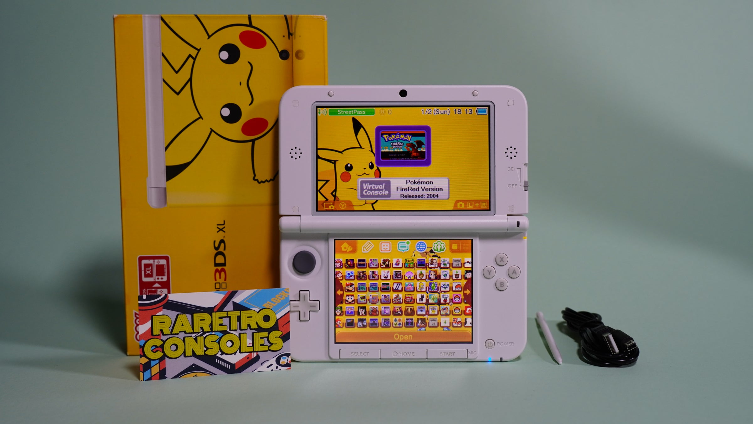 Pikachu Nintendo 3DS XL Pokemon Center Limited Edition With