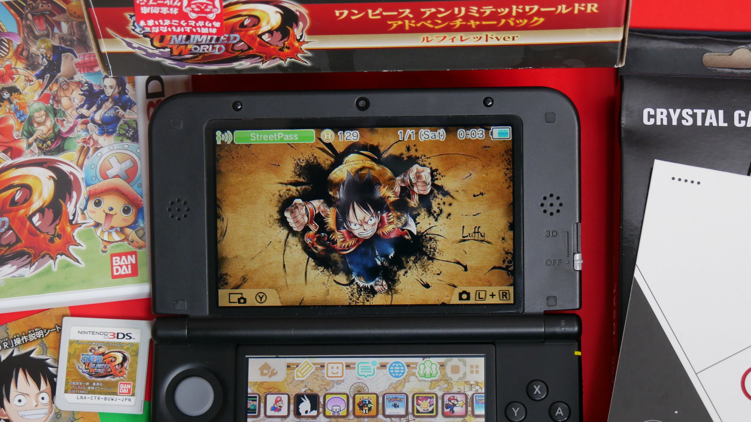 Nintendo 3DS XL One Piece Unlimited World Adventure Luffy