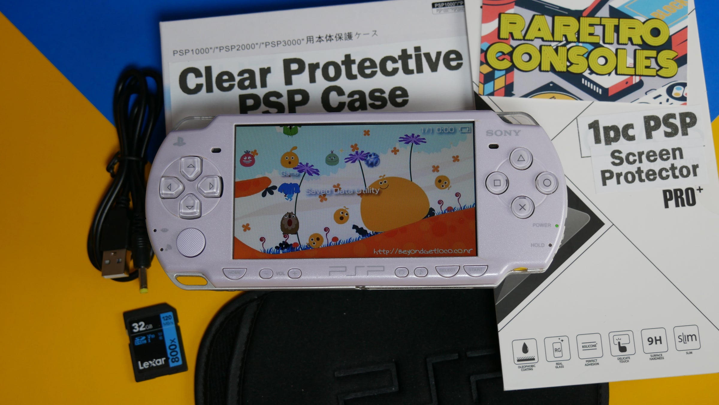 Sony PlayStation Portable PSP 2000 Lavender Purple | Raretro Consoles