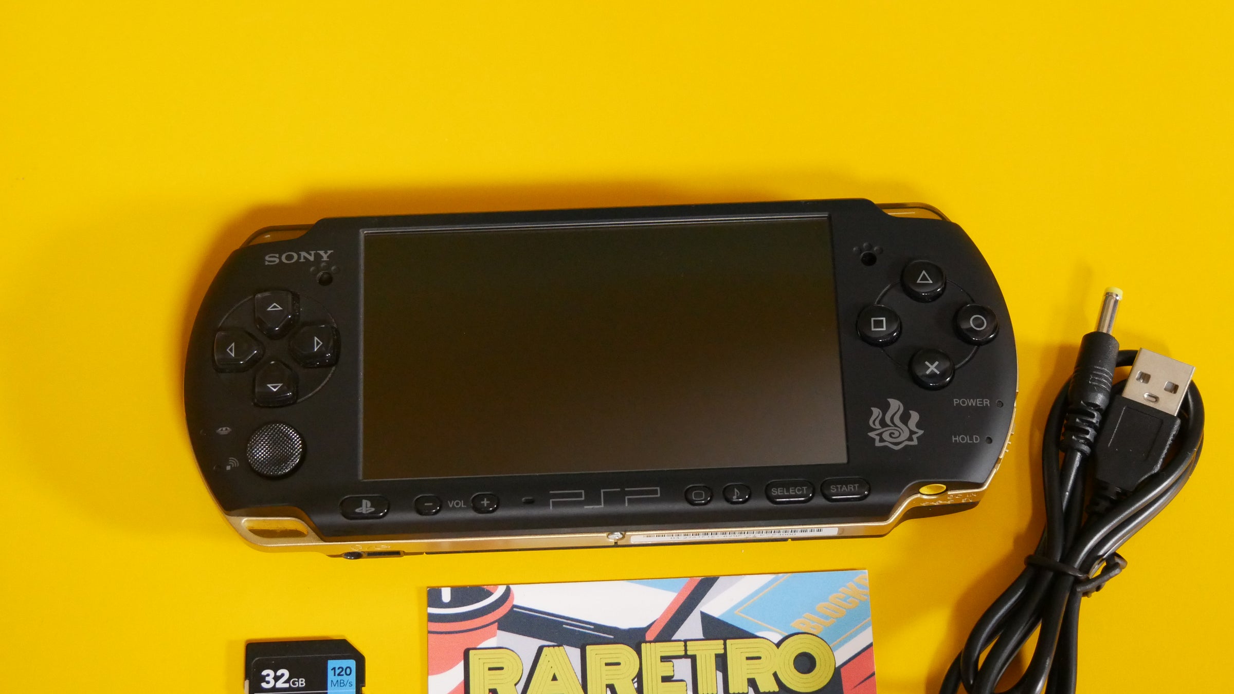 PSP 3000 Monster Hunter 3 Matte Black Japanese Limited PSP 3000 Monster Hunter 3 Matte Black Japanese Limited